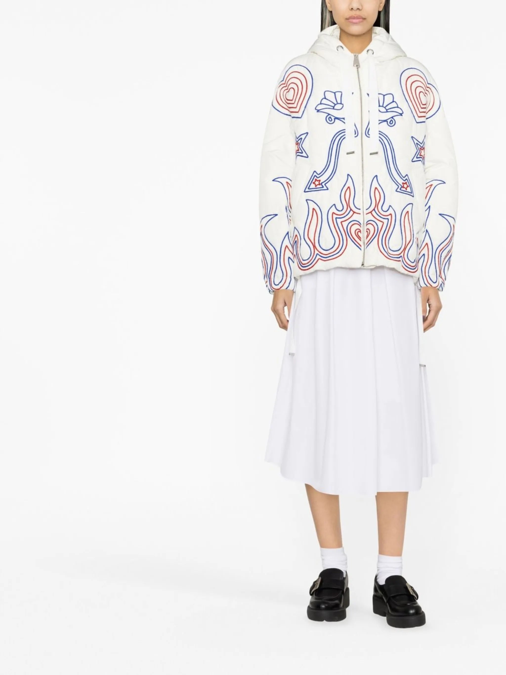 embroidered puffer jacket
