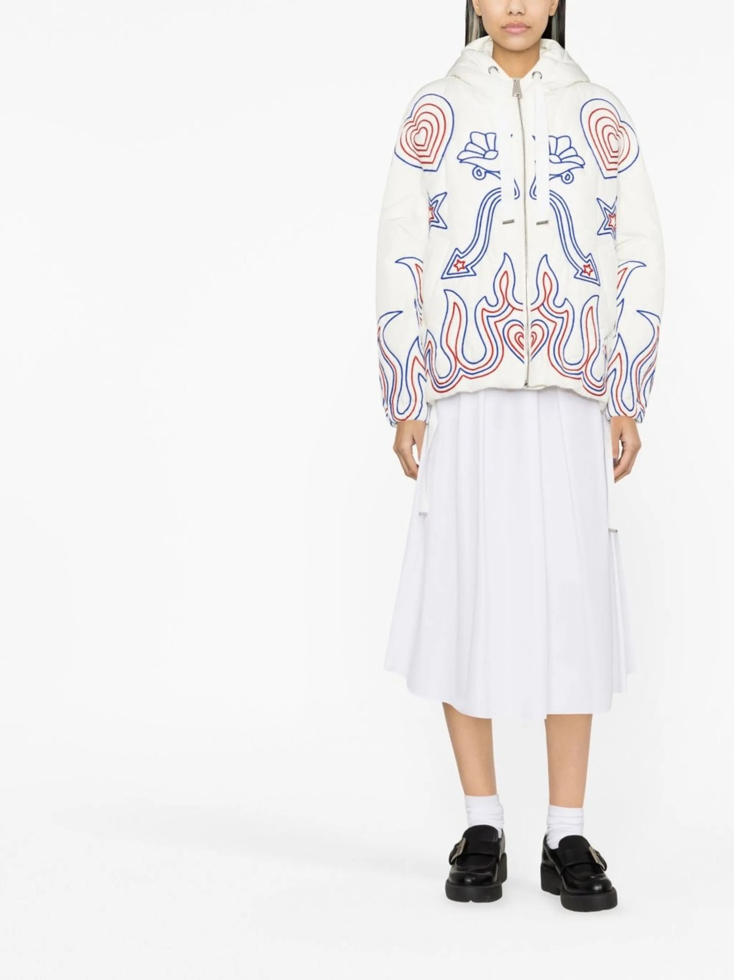 embroidered puffer jacket