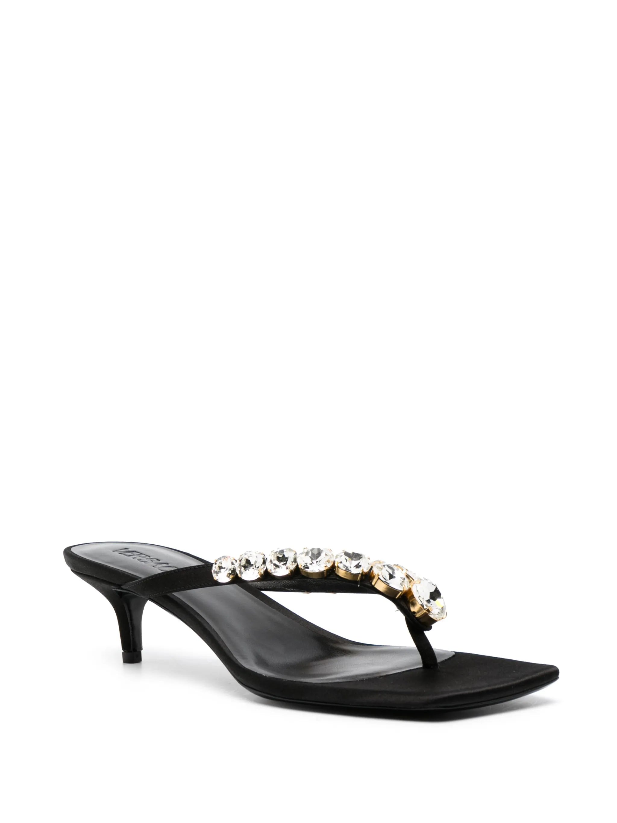 55mm crystal-embellished thong sandals