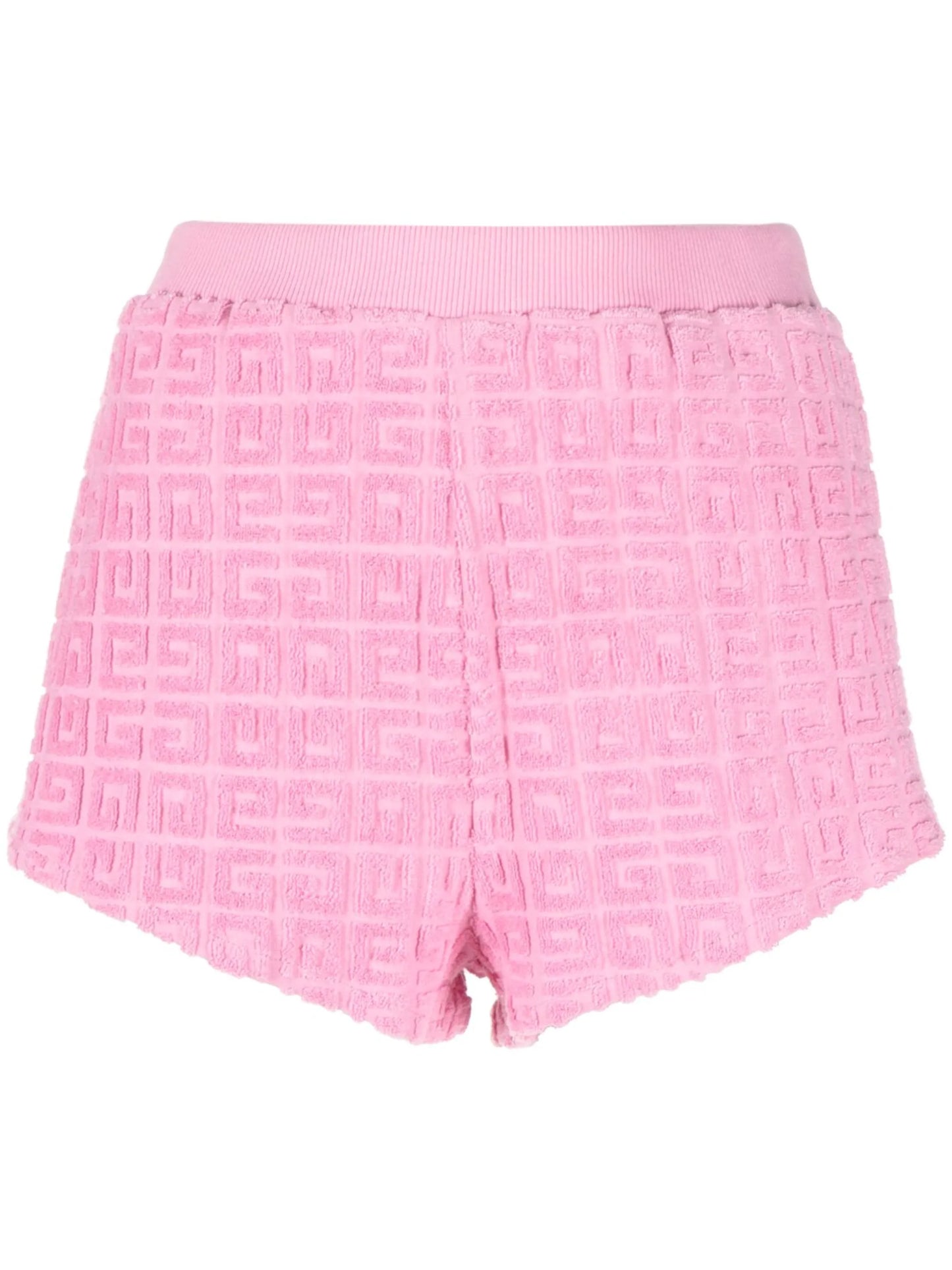 4G cotton towelling mini shorts