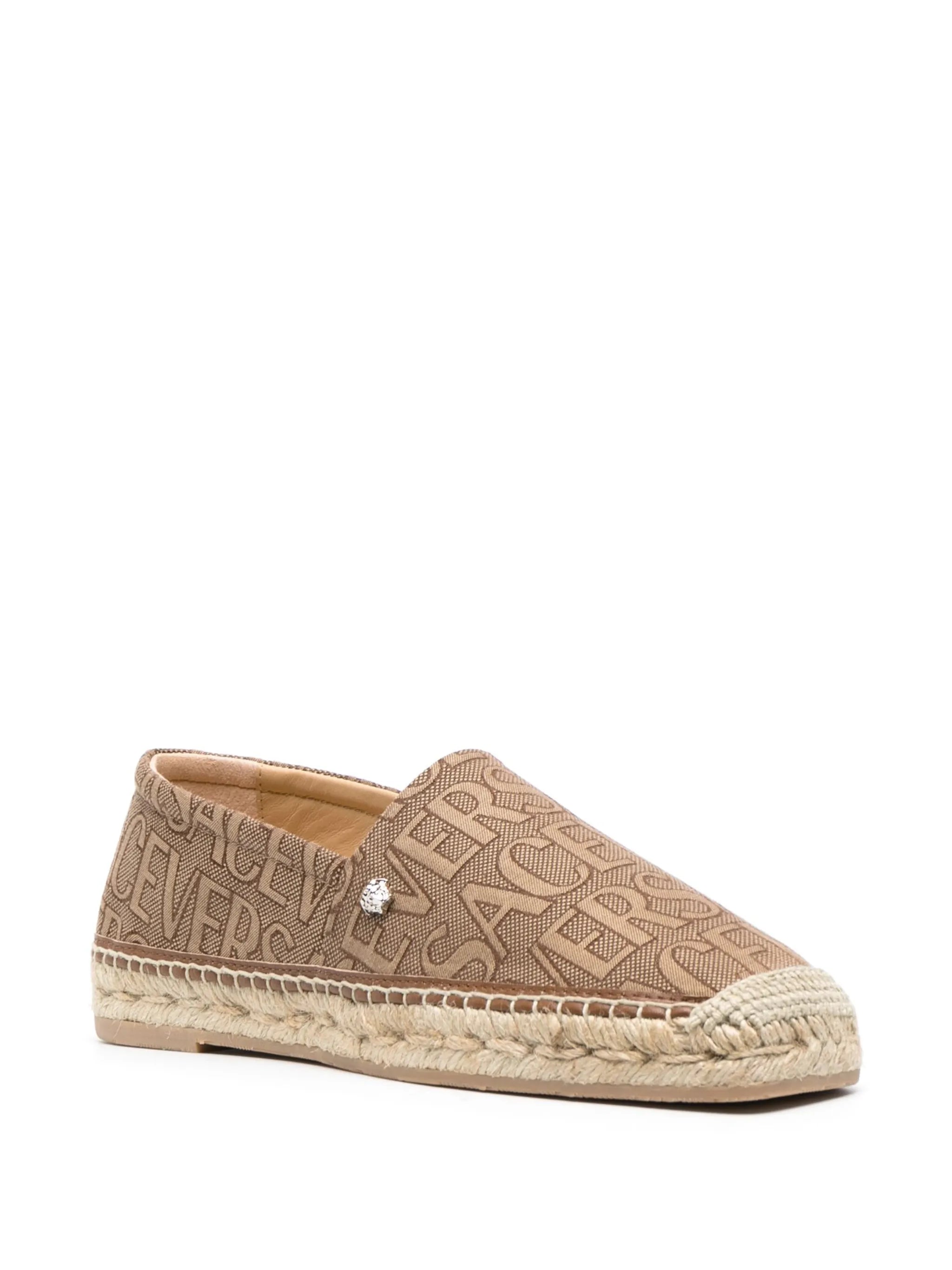 Versace Allover leather espadrilles