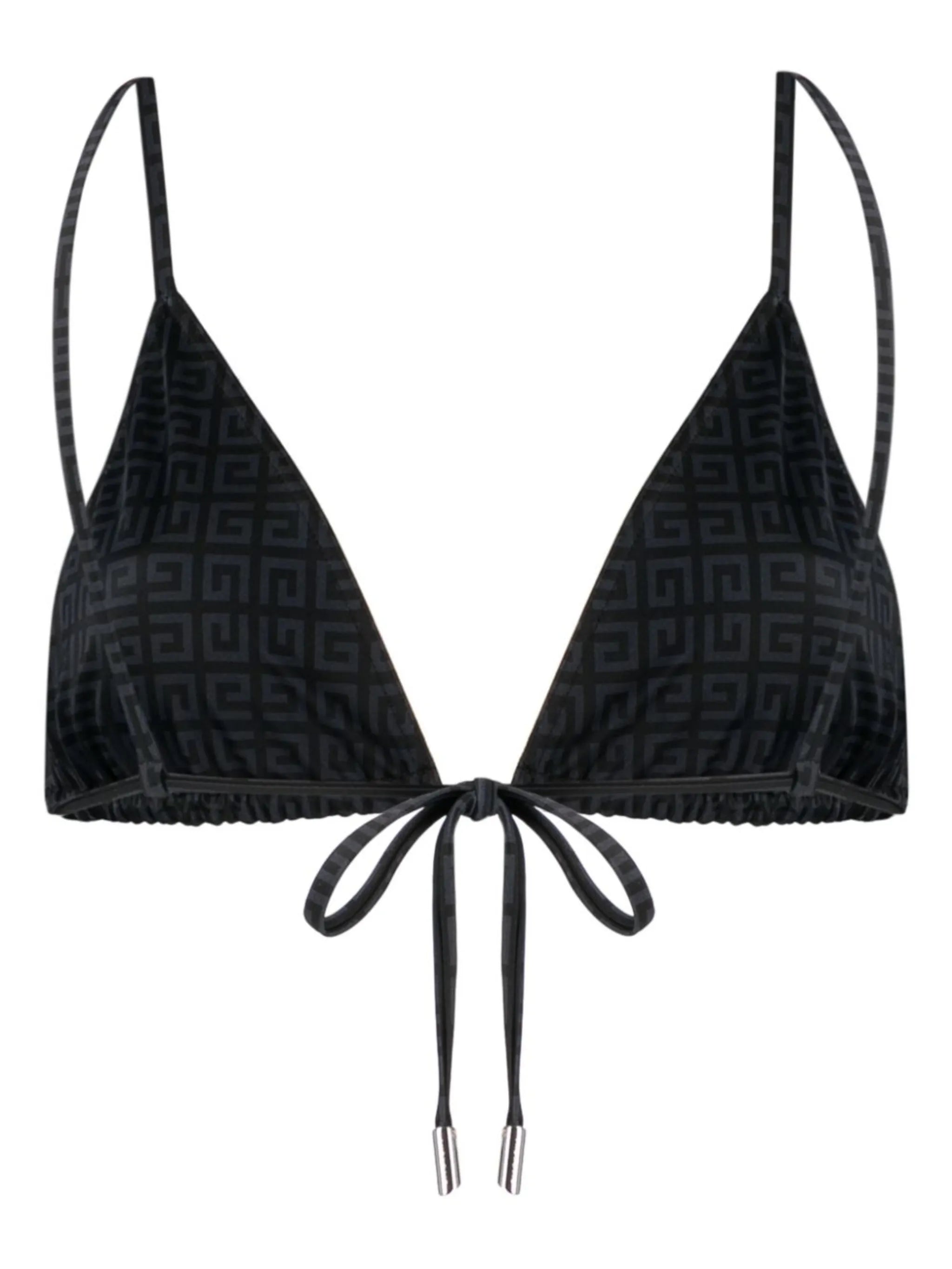 4G-motif triangle bikini top