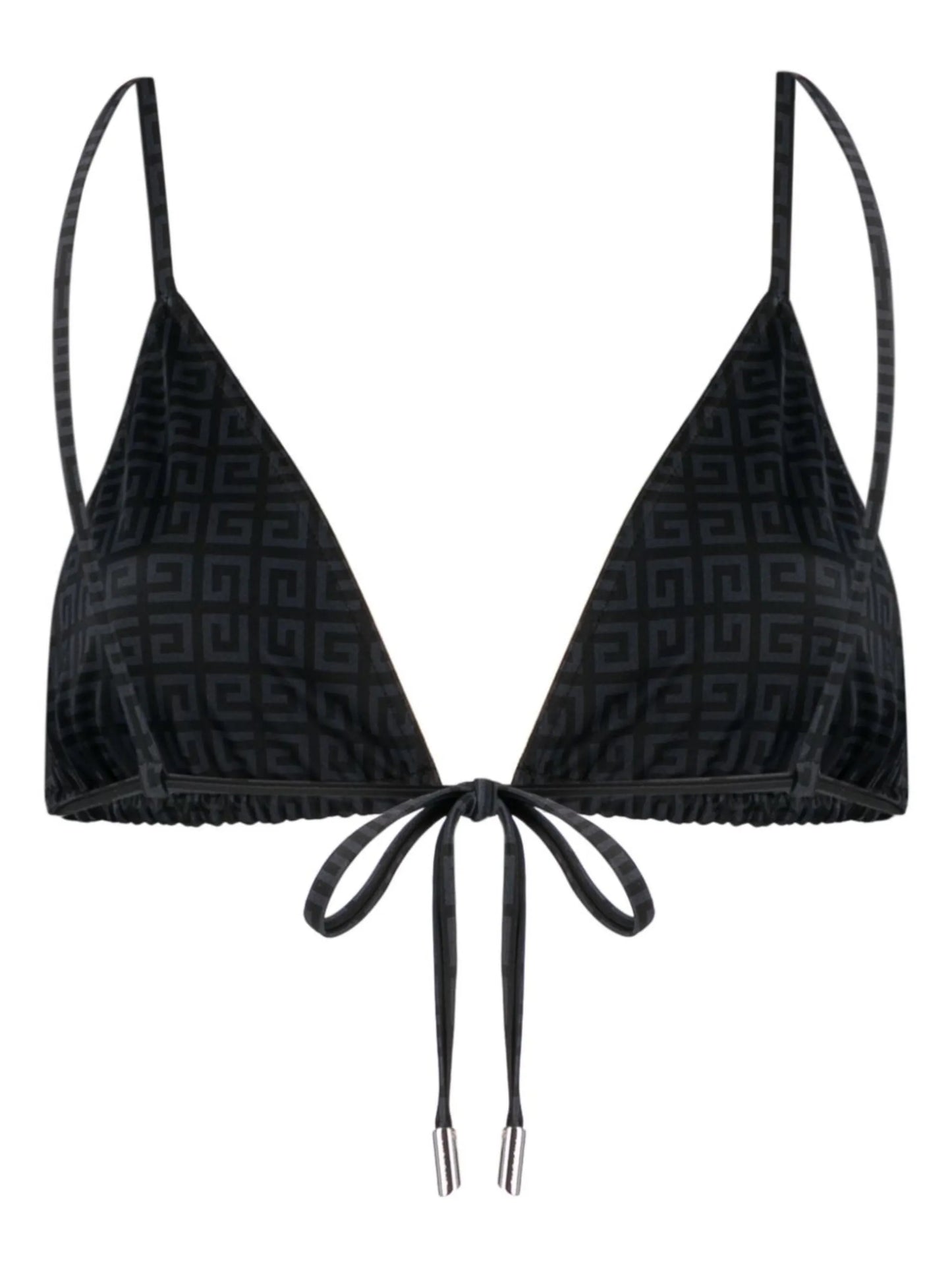 4G-motif triangle bikini top