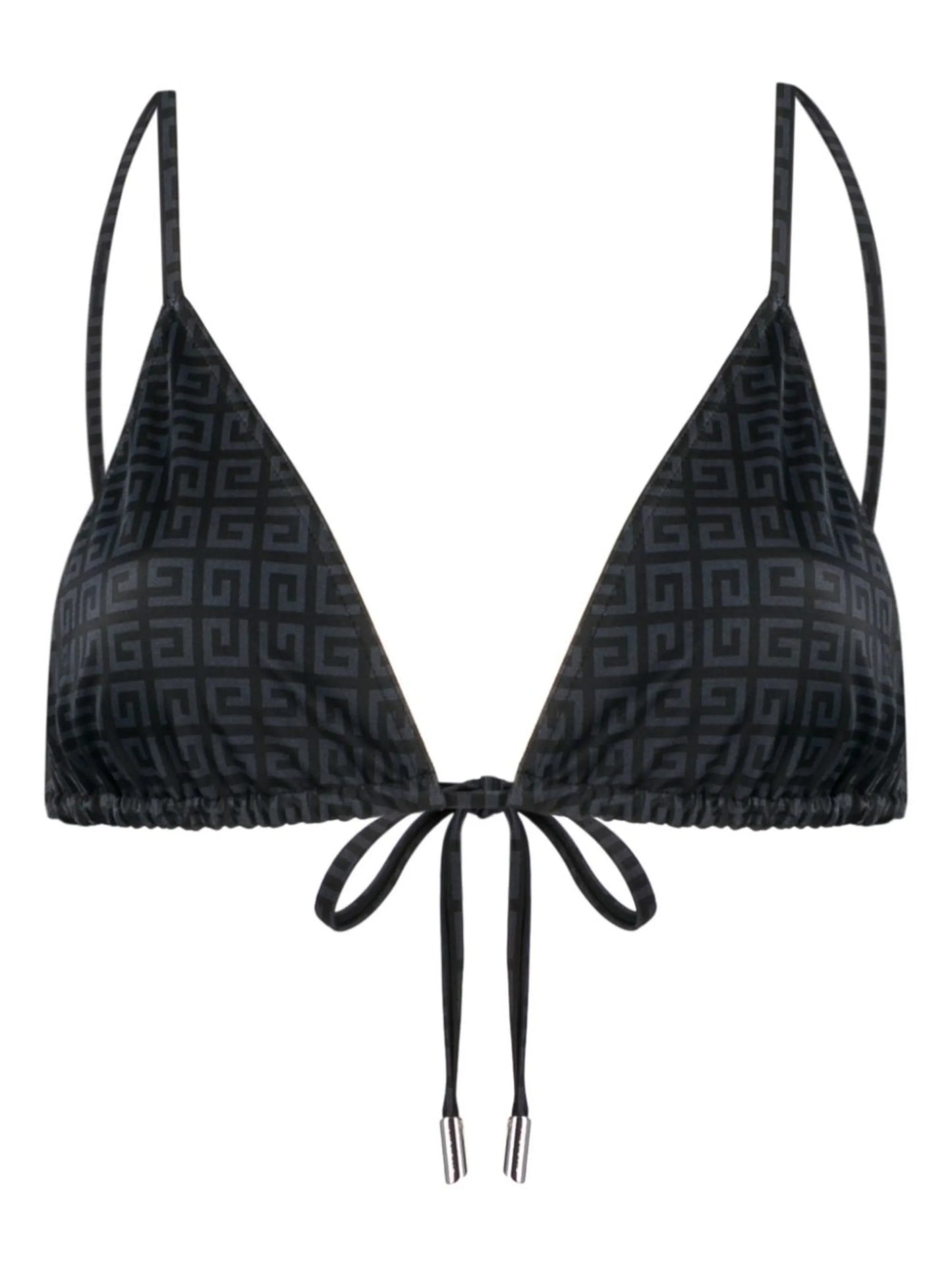 4G-motif triangle bikini top