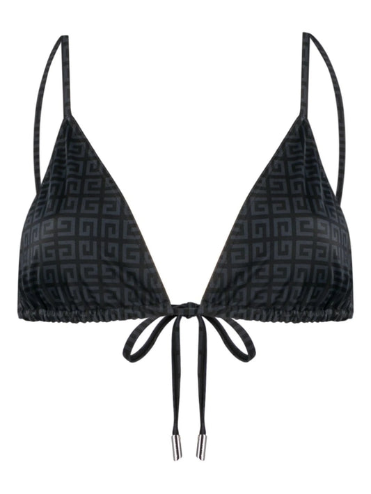 4G-motif triangle bikini top