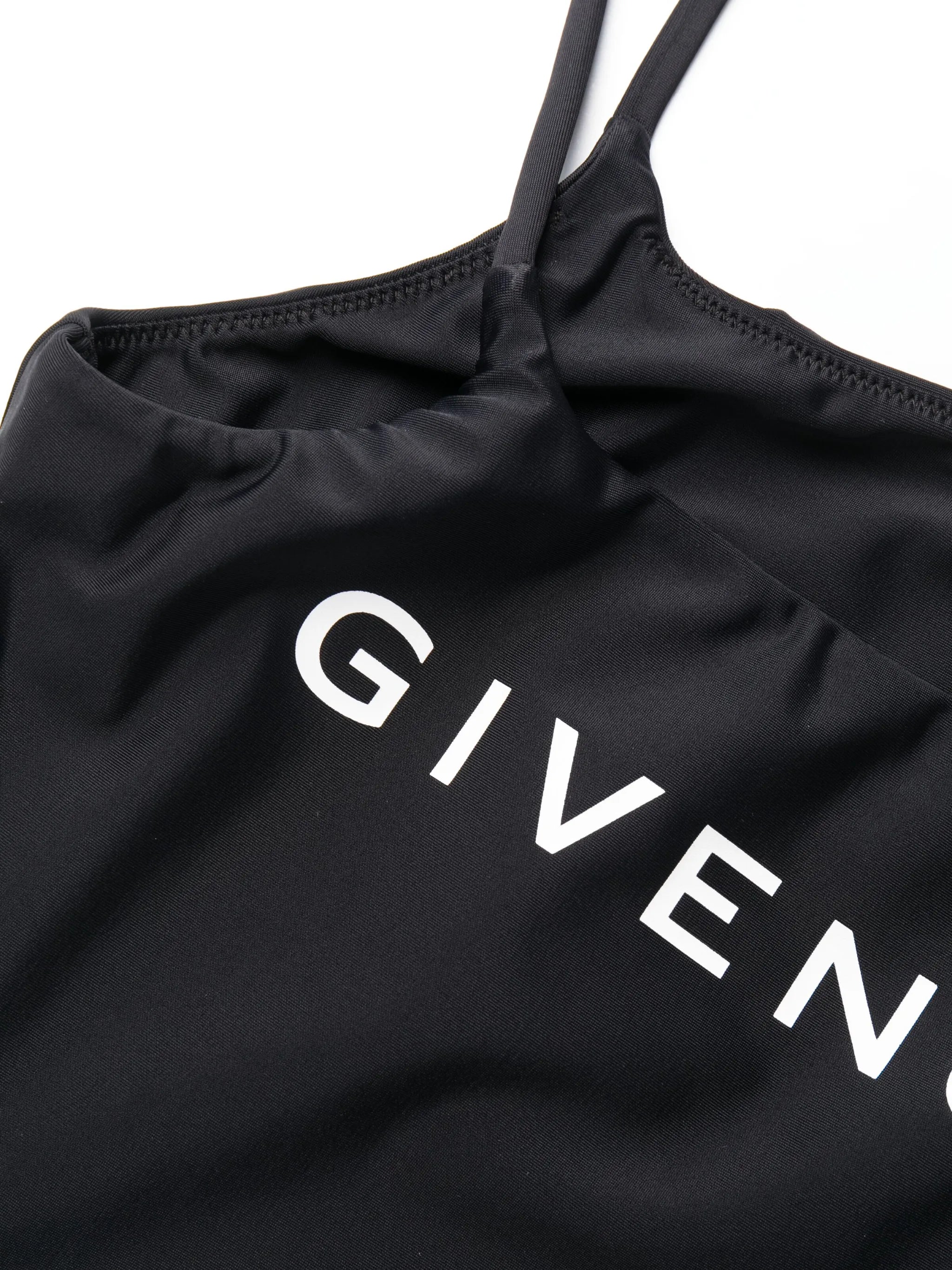 logo-print cut-out swimsuit