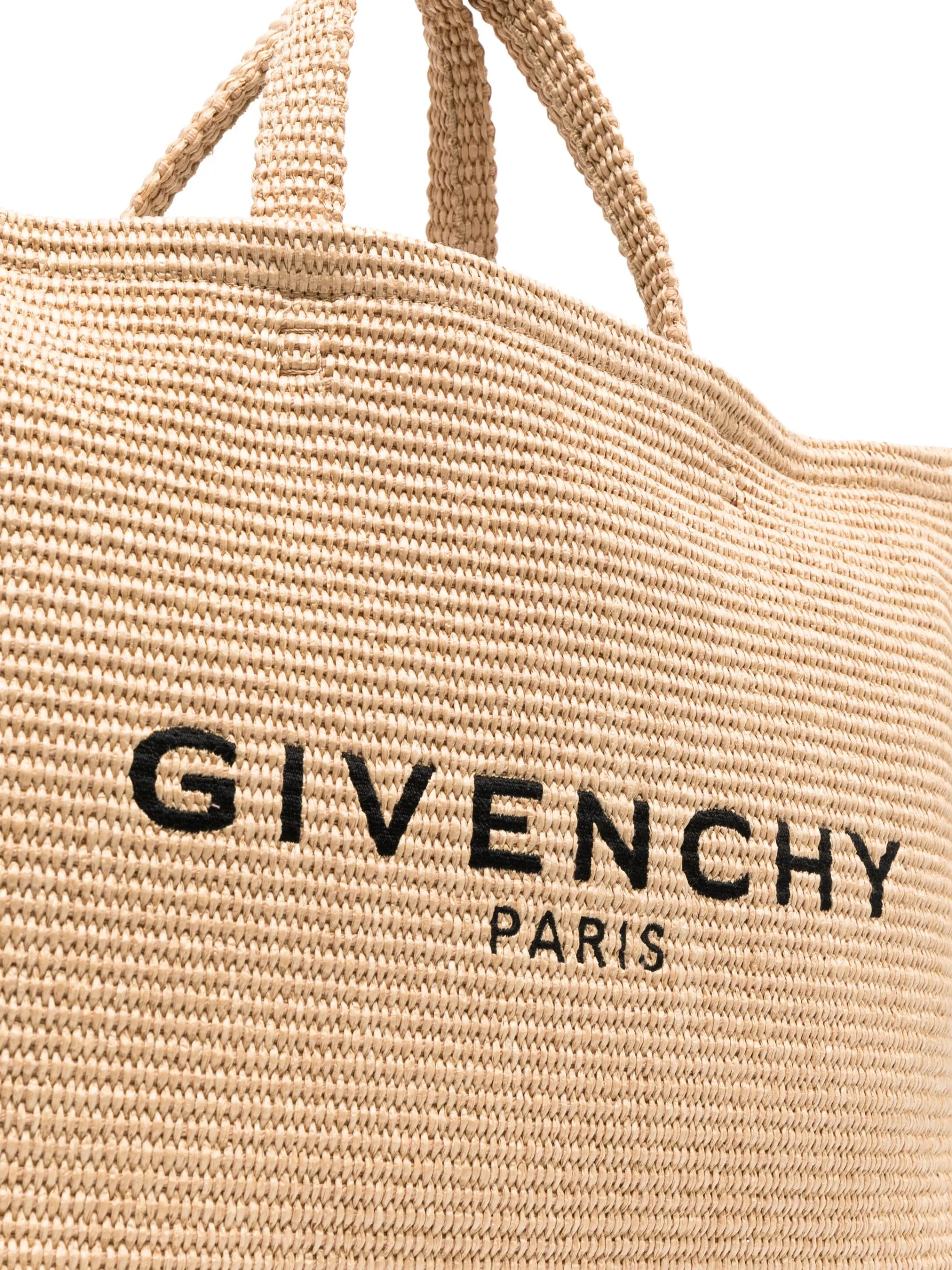 large G woven tote bag