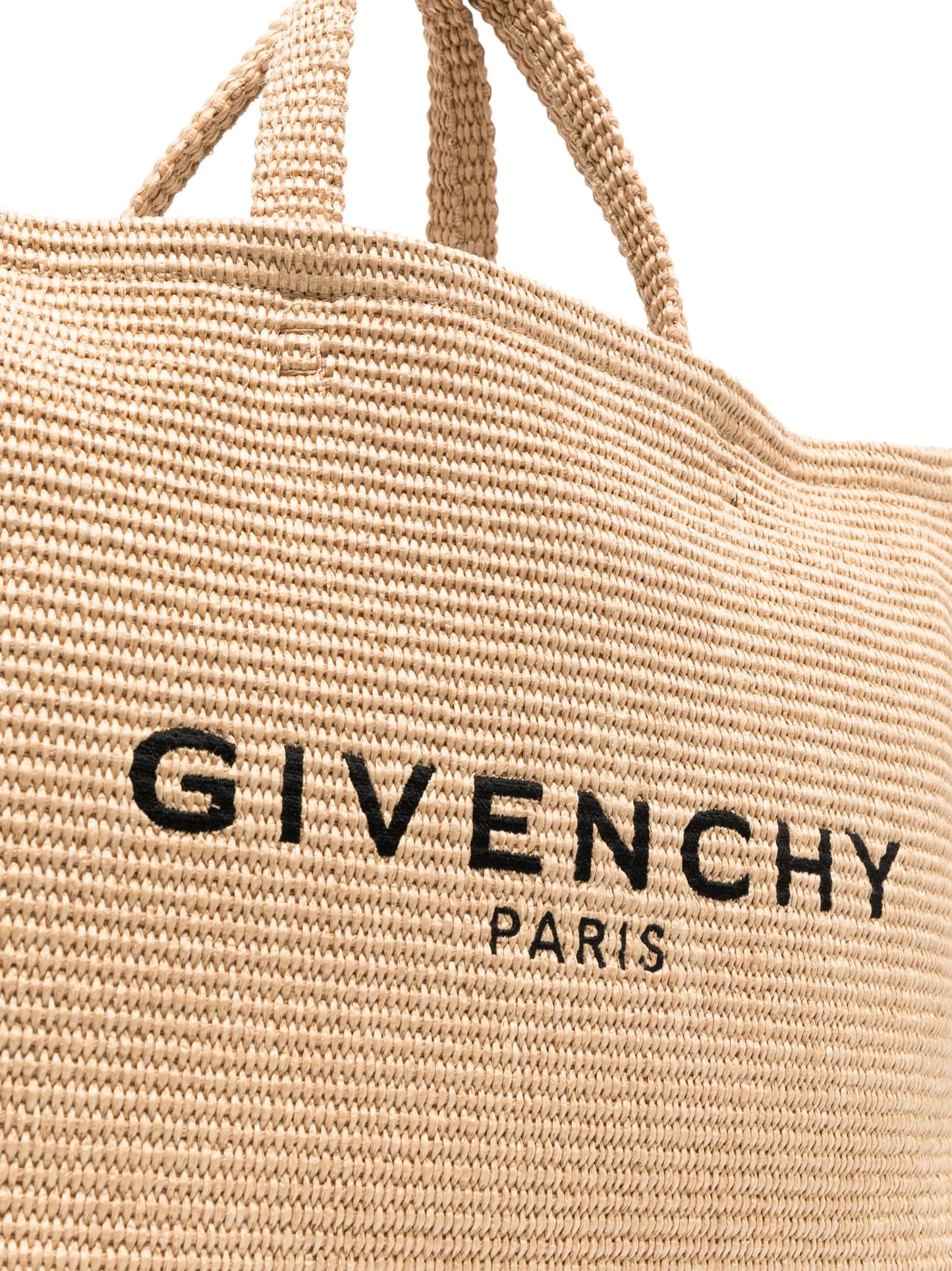 large G woven tote bag