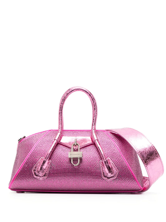 Antigona crystal-embellished crossbody bag