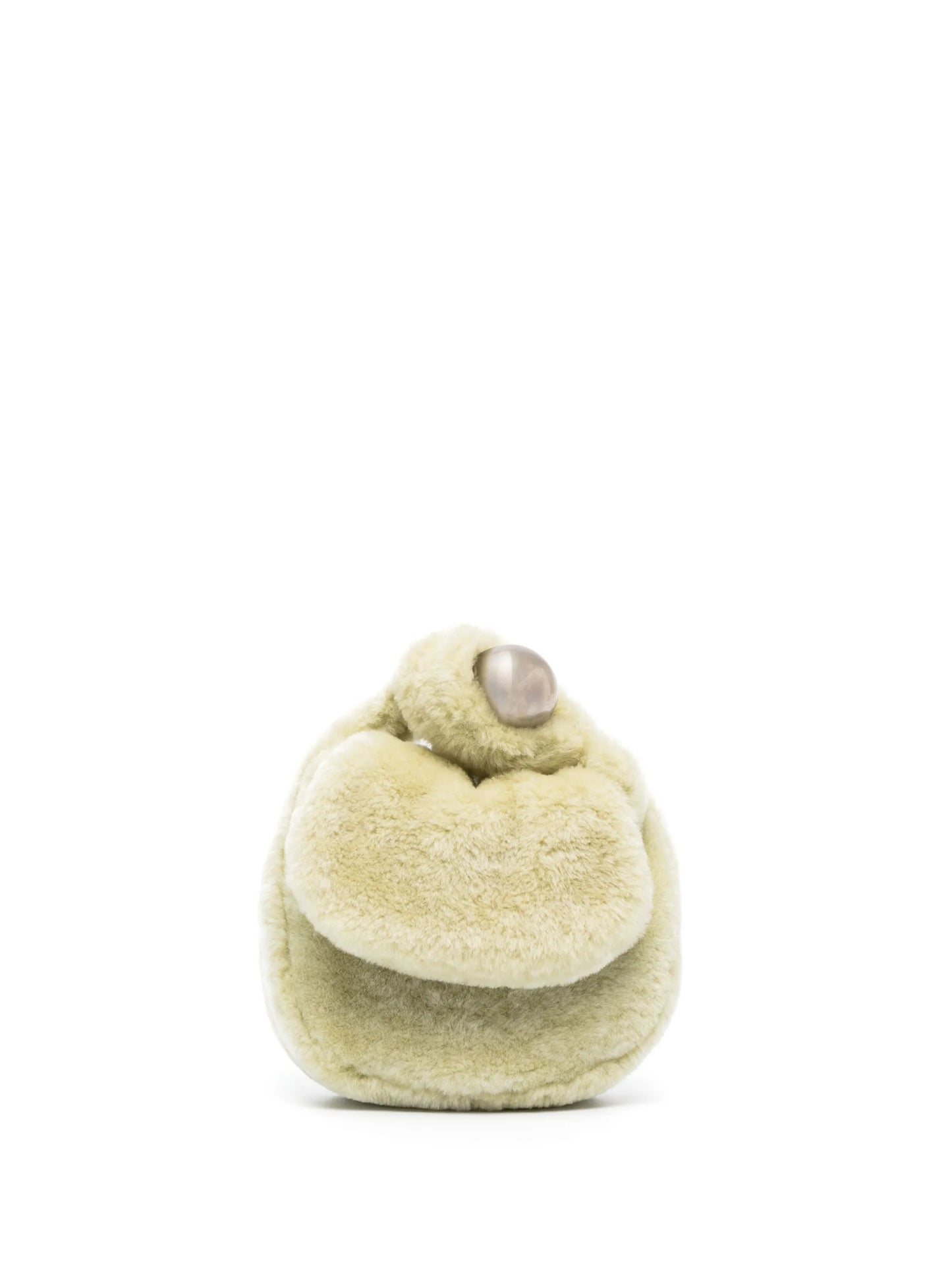 Sphere shearling clutch bag