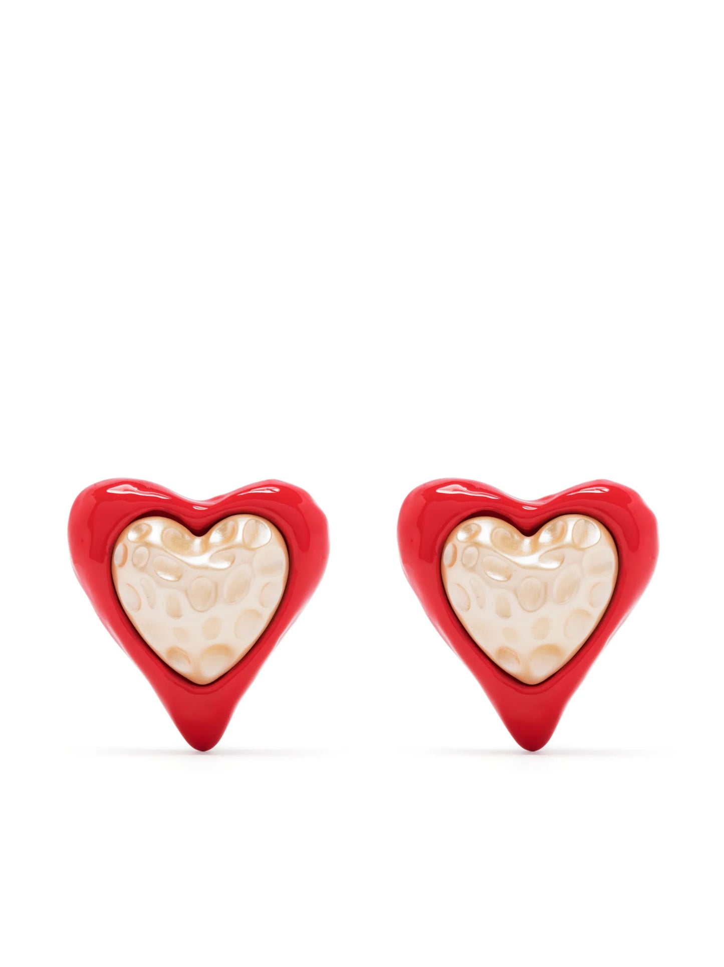 heart-shaped stud earrings
