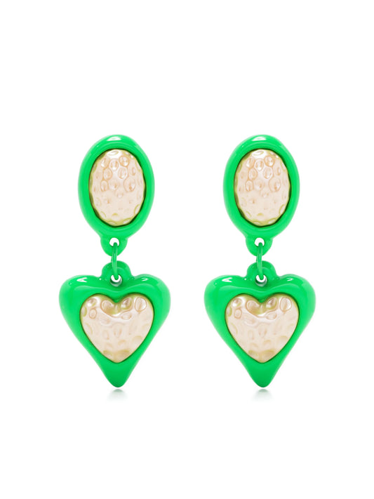 Daisy Jones heart drop earrings