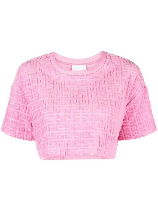 4G logo crop top