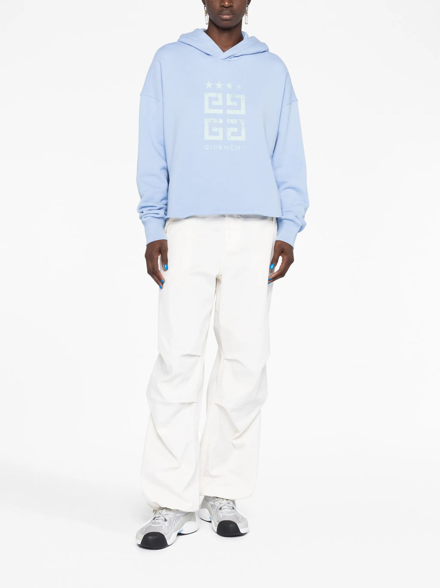 4G logo-print cotton hoodie