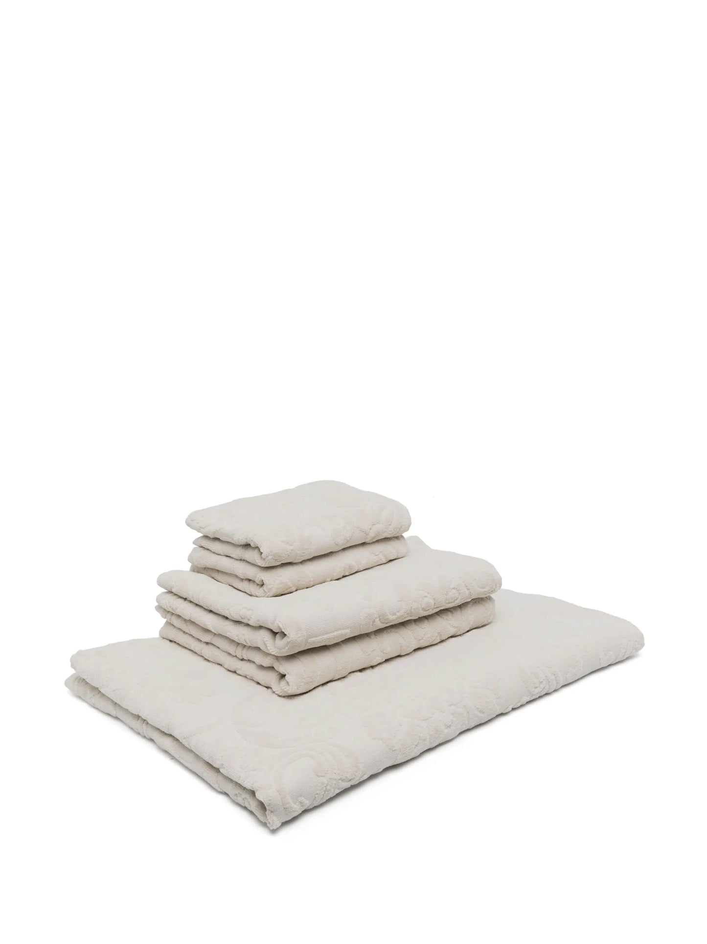 terry cotton towels (set of five)