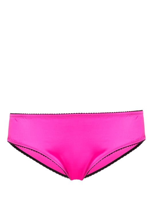 mid-rise satin briefs