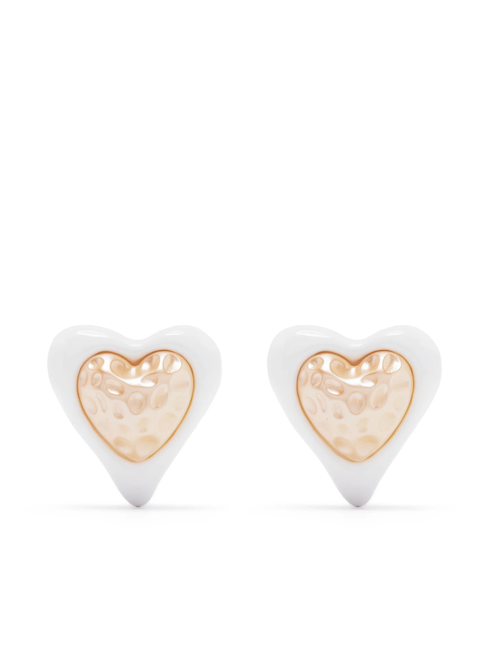 heart-shaped stud earrings