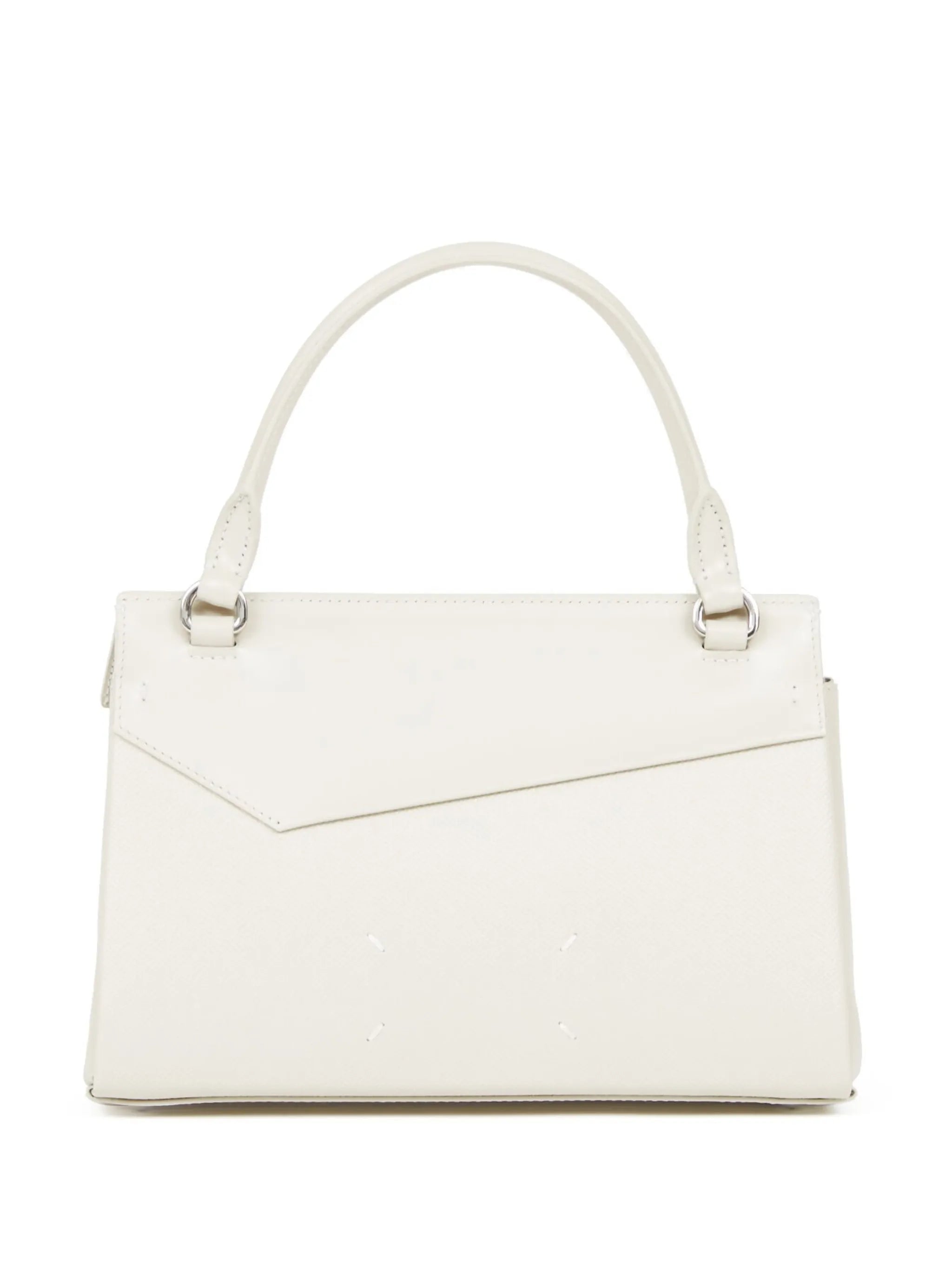 Snatched leather tote bag