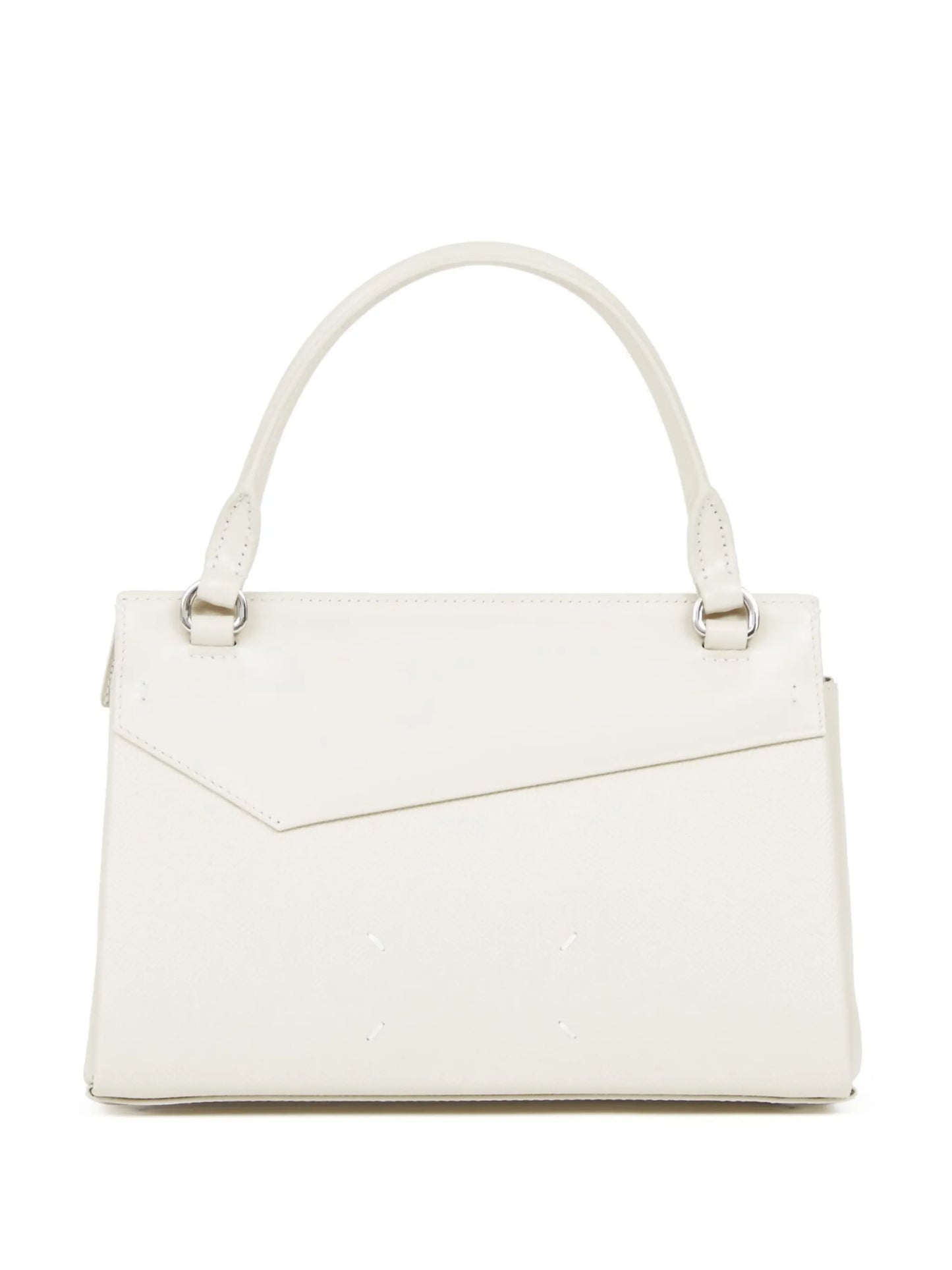Snatched leather tote bag