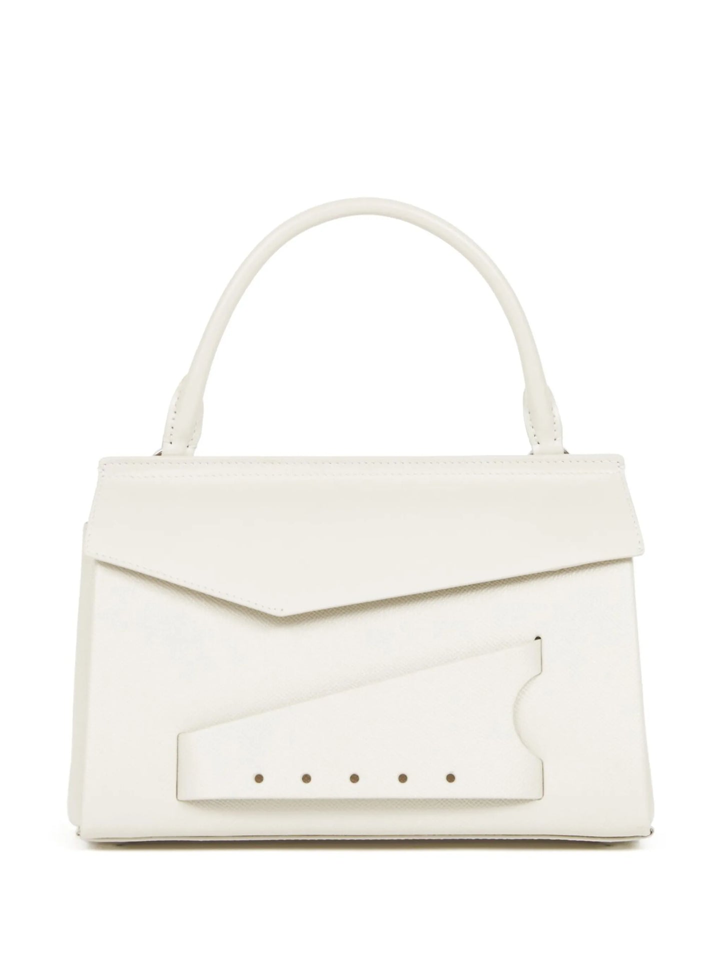 Snatched leather tote bag
