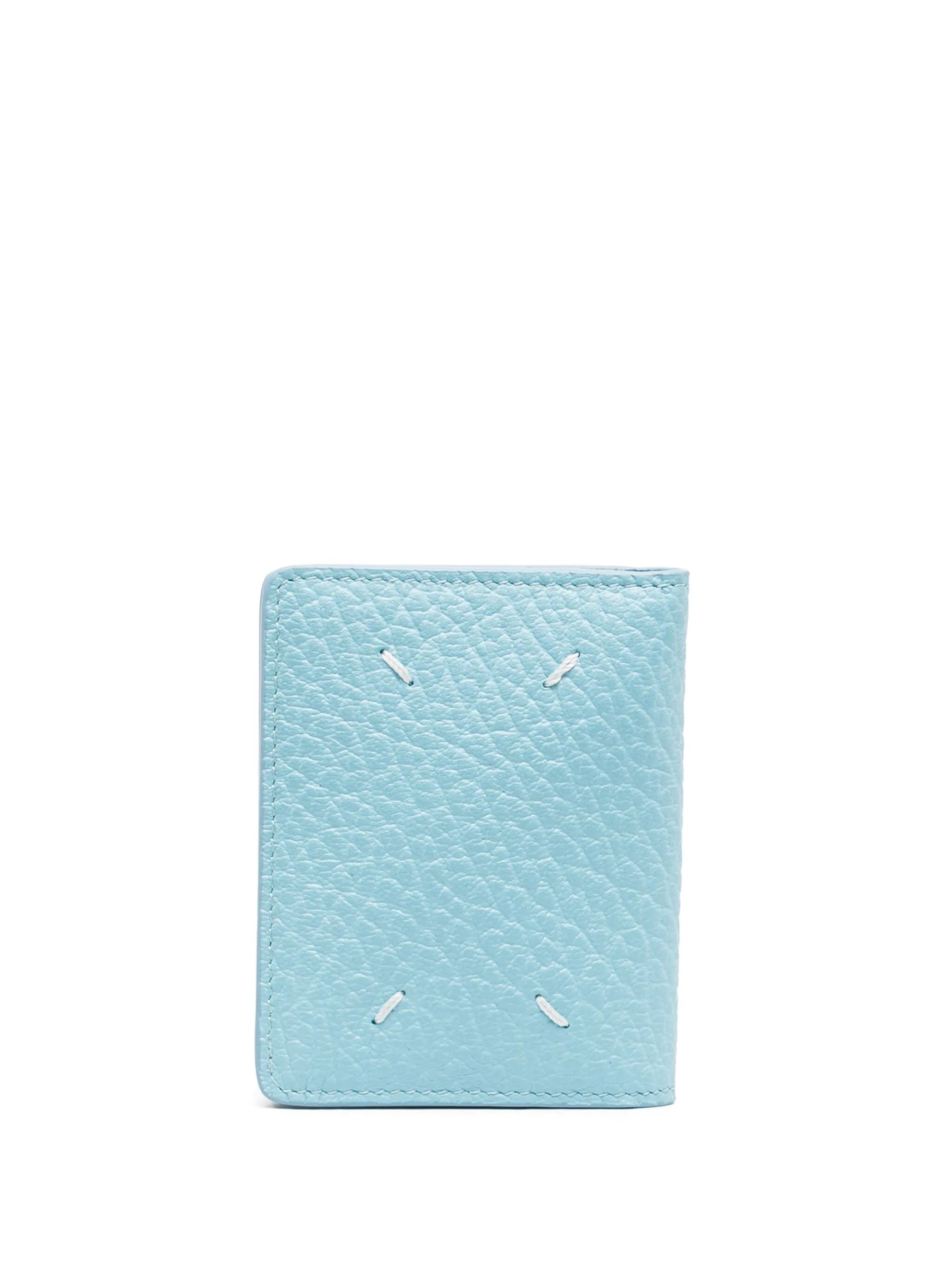 four-stitch leather card holder