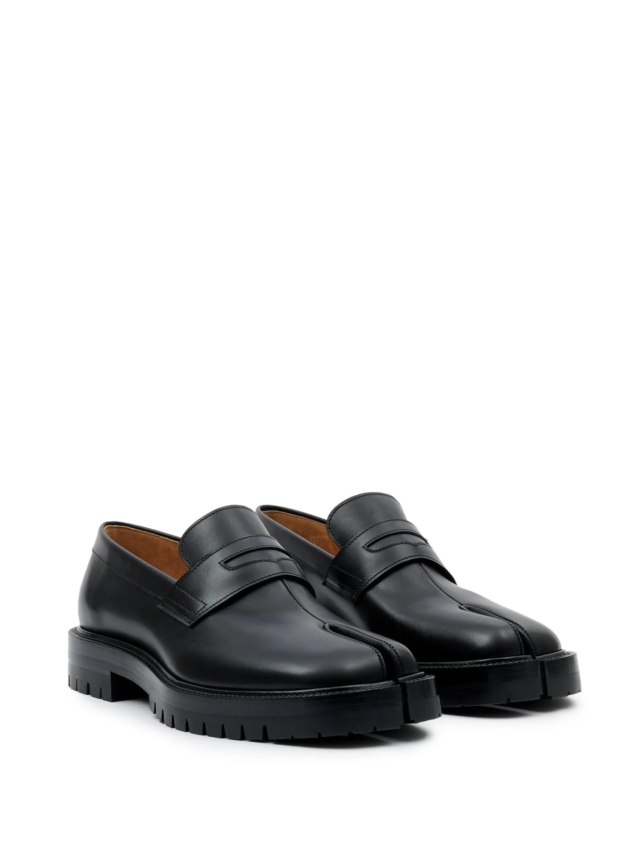 Tabi leather loafers