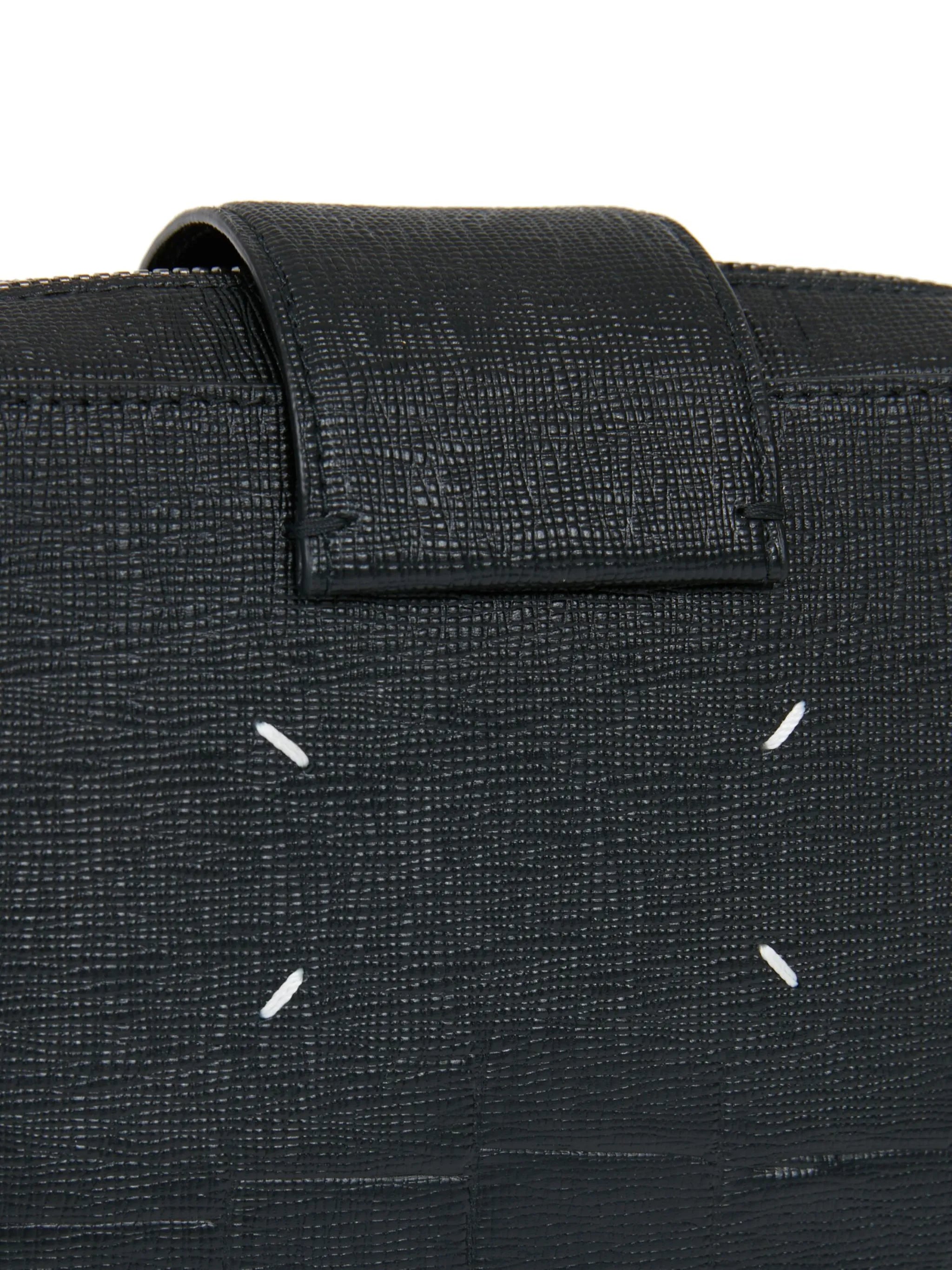 four-stitch leather shoulder bag