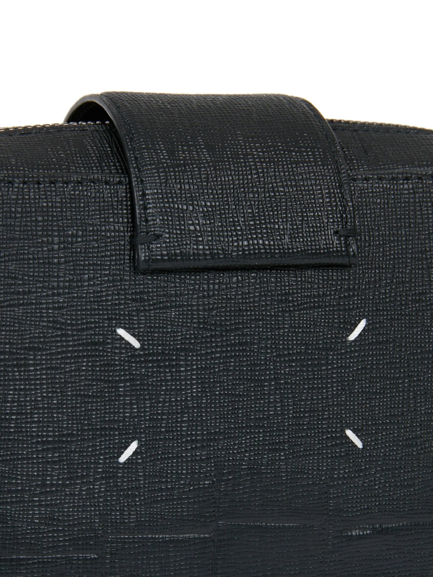 four-stitch leather shoulder bag
