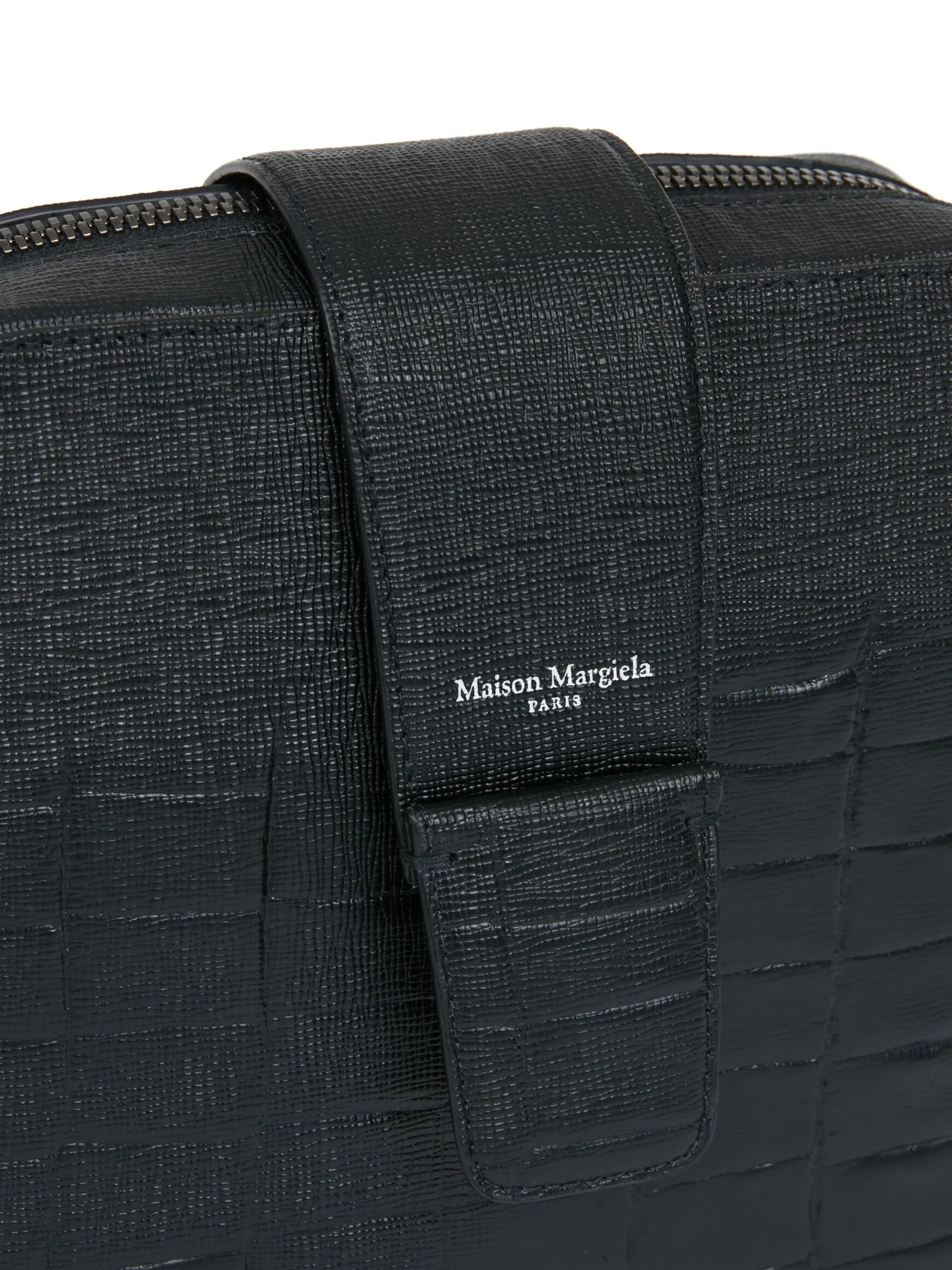 four-stitch leather shoulder bag