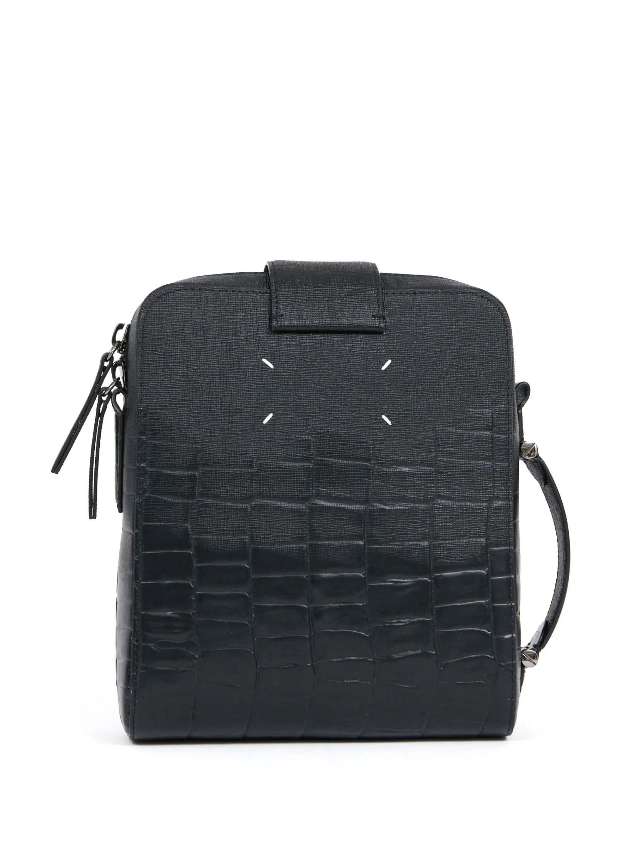 four-stitch leather shoulder bag