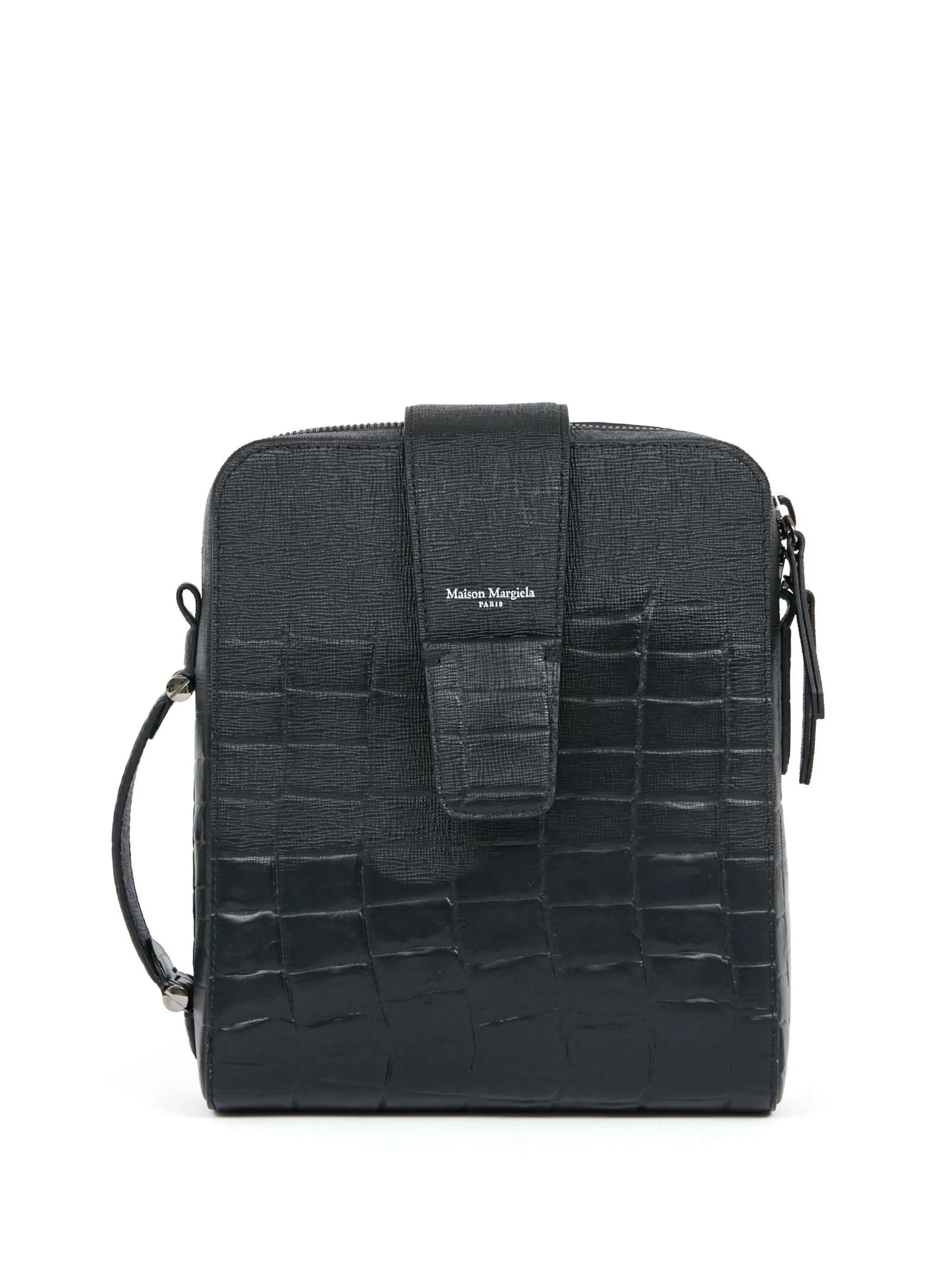 four-stitch leather shoulder bag