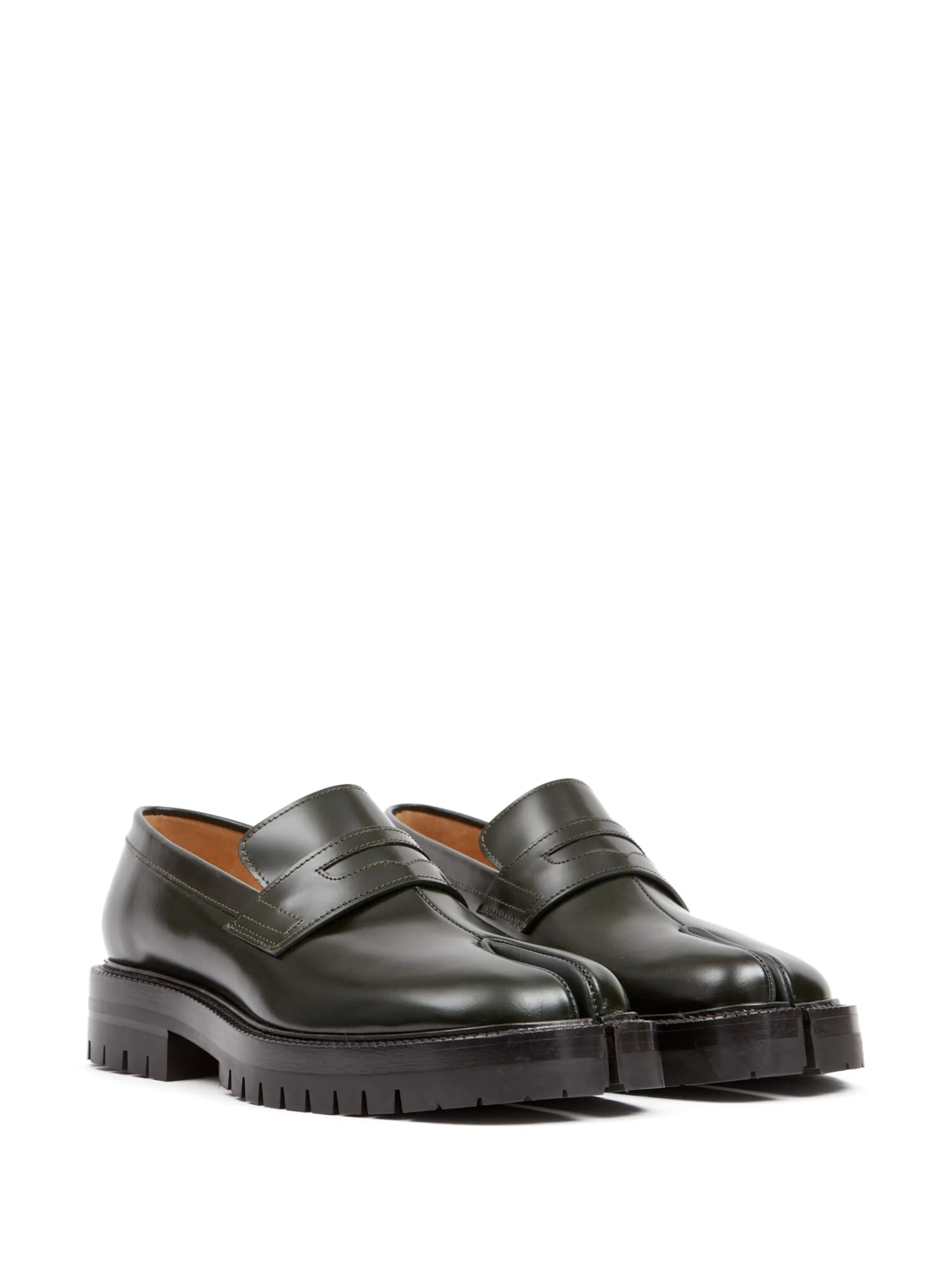 Tabi leather loafers