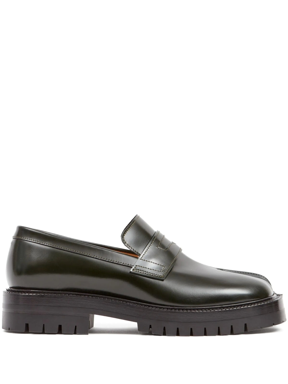 Tabi leather loafers