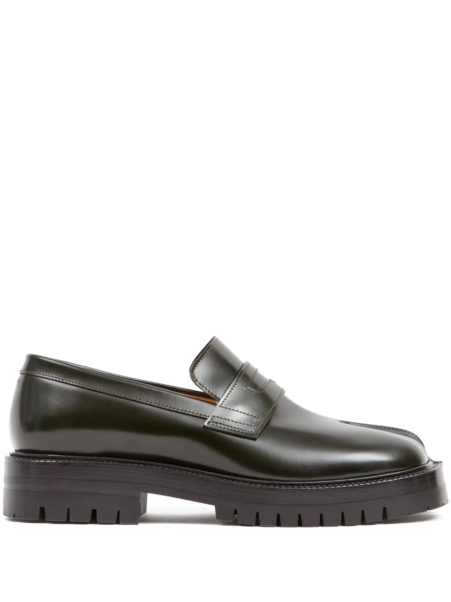 Tabi leather loafers