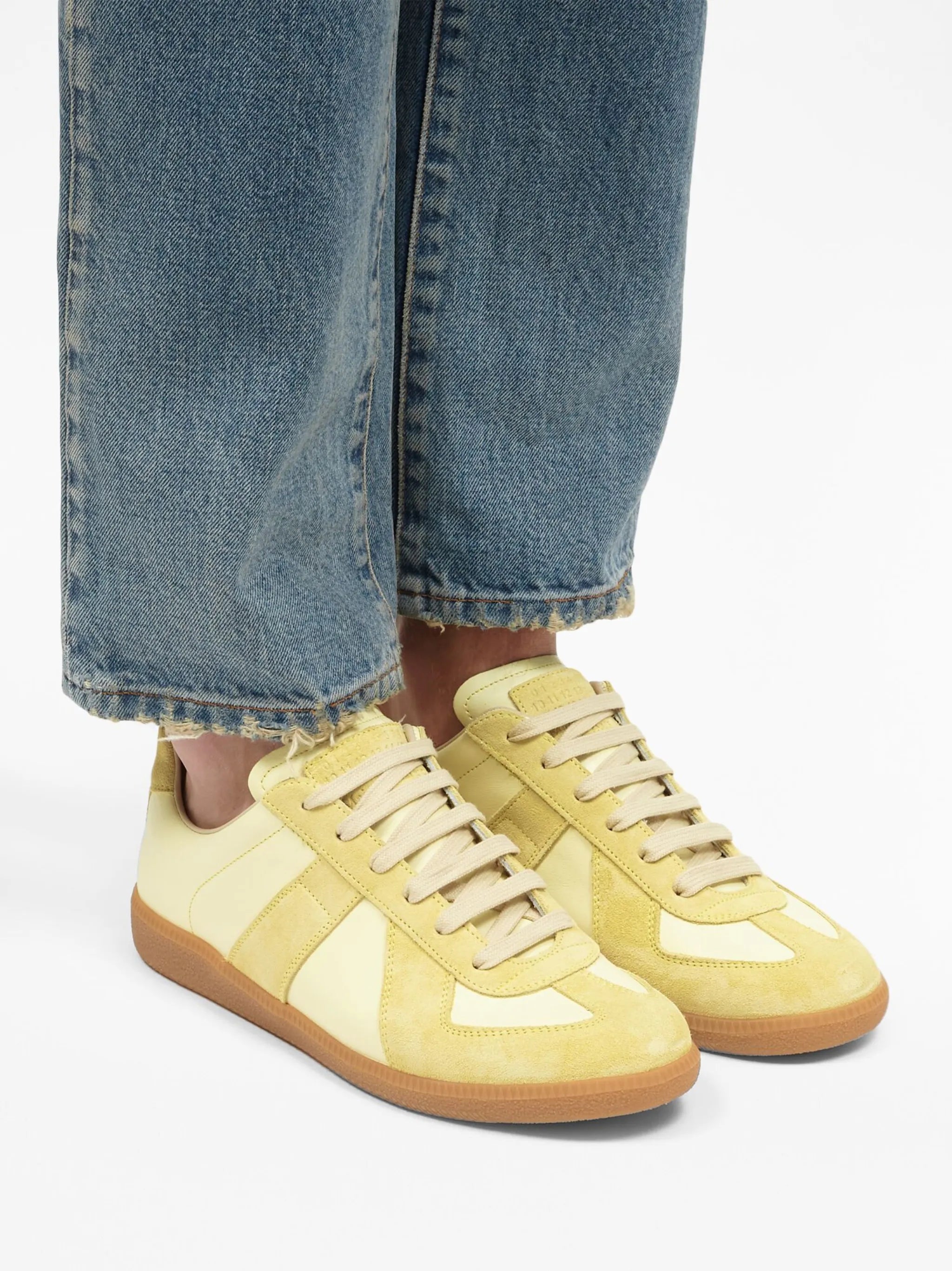 Replica low-top leather sneakers