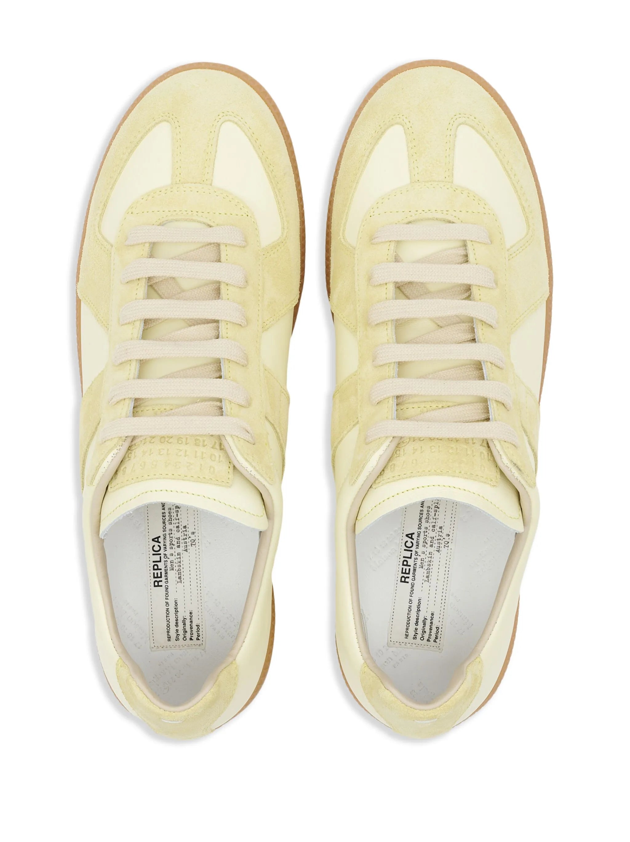 Replica low-top leather sneakers