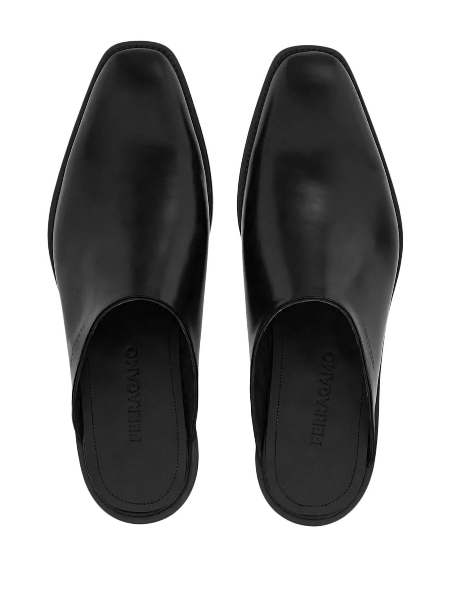 leather slip-on loafers