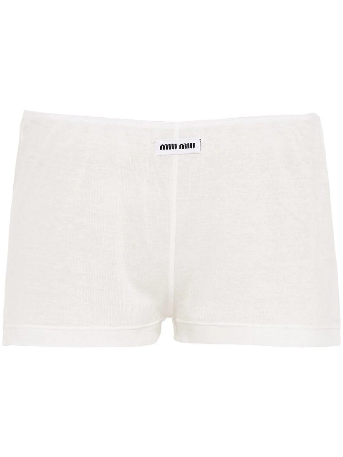 Ribbed knit boxer shorts