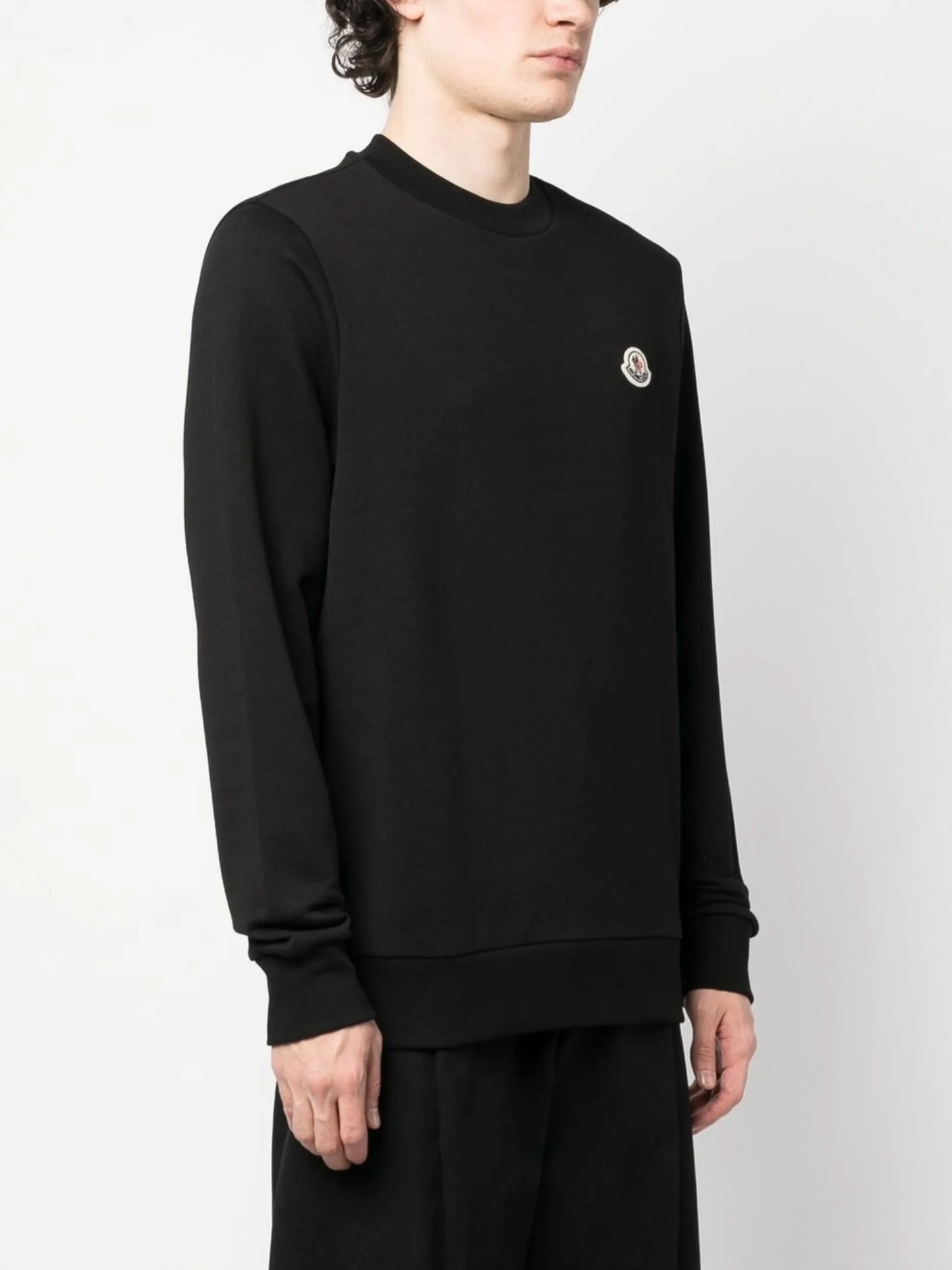 logo-patch cotton sweatshirt