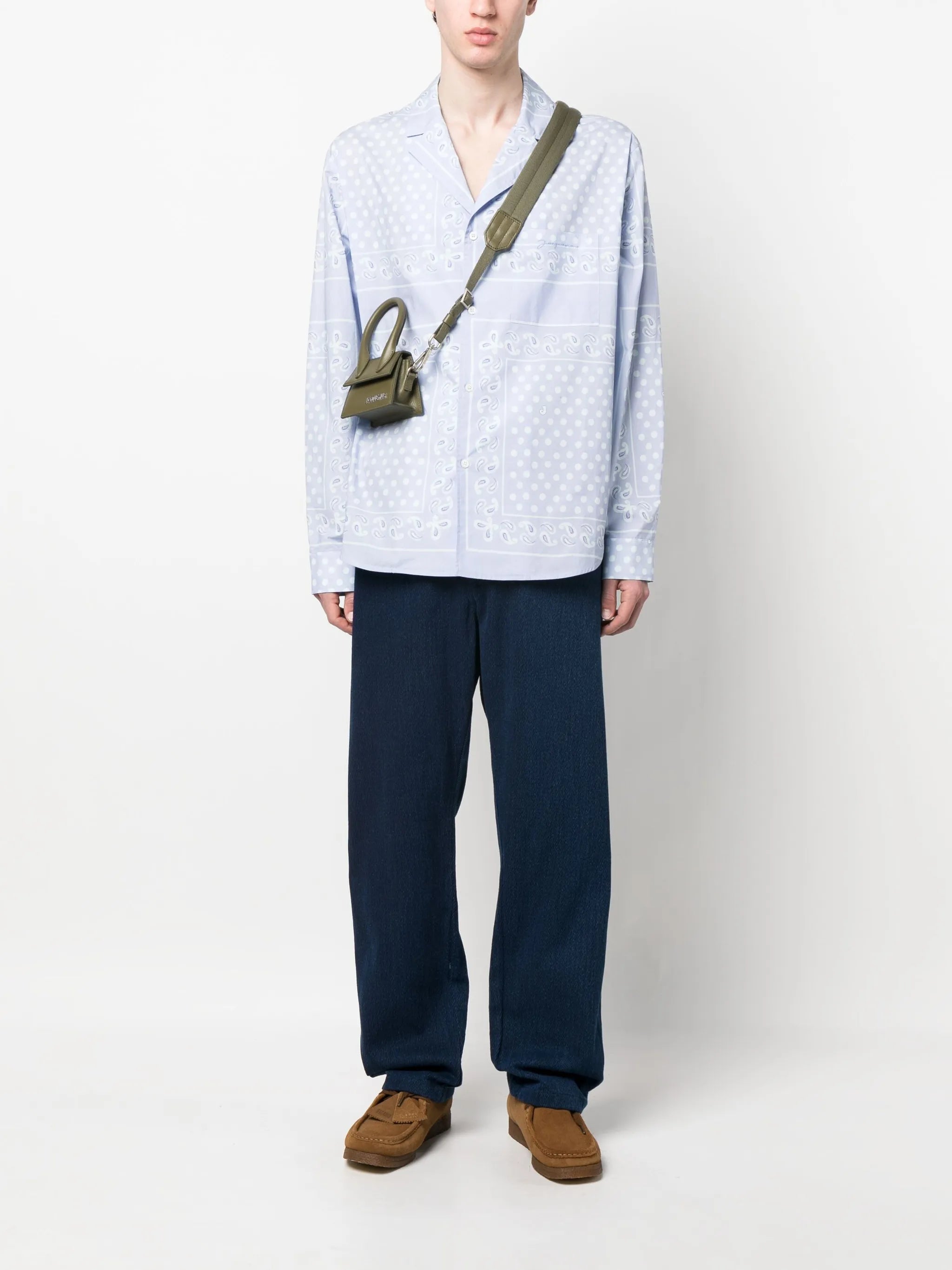 straight-leg corduroy trousers