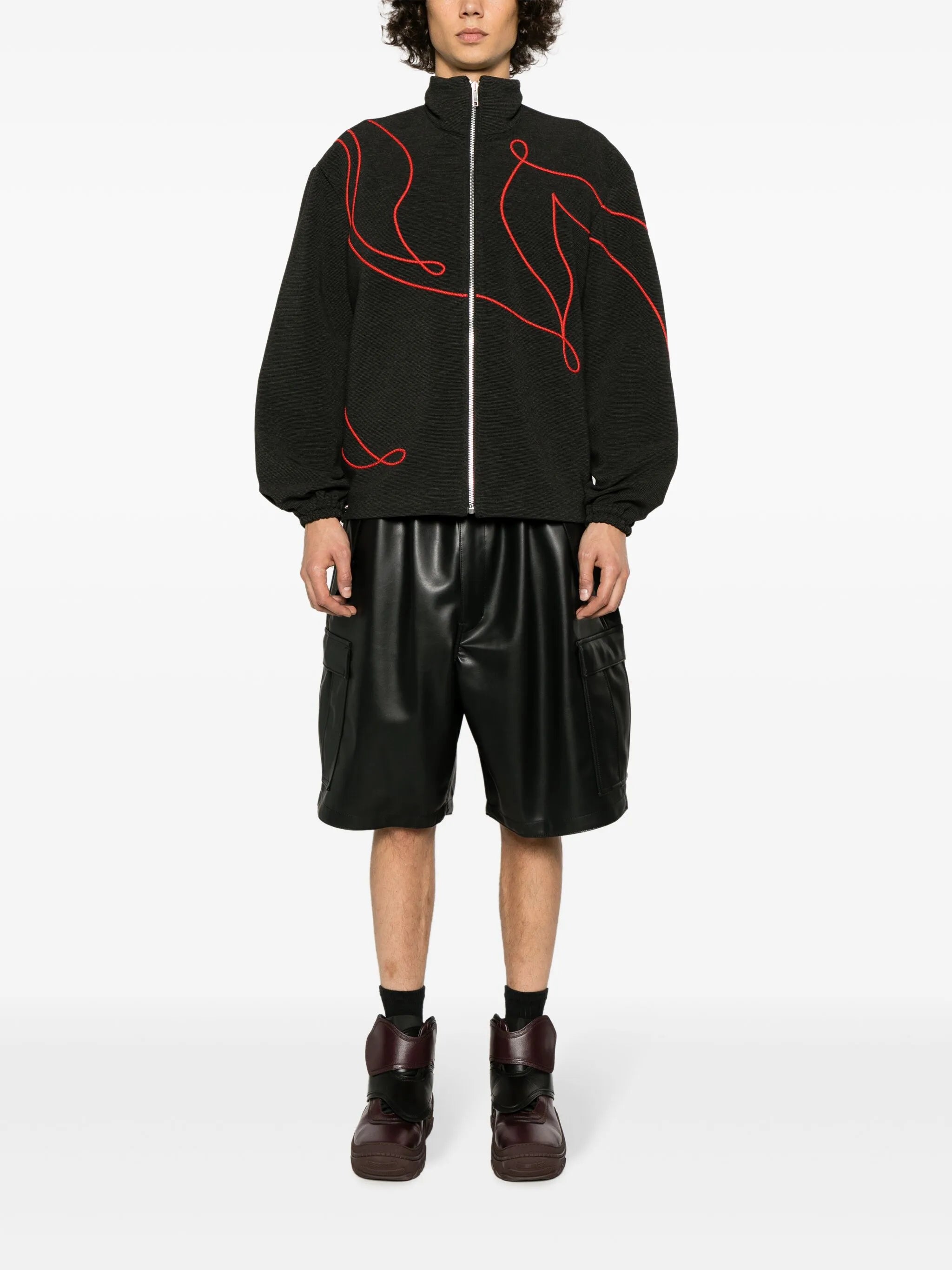 O'Keeffe embroidered track jacket