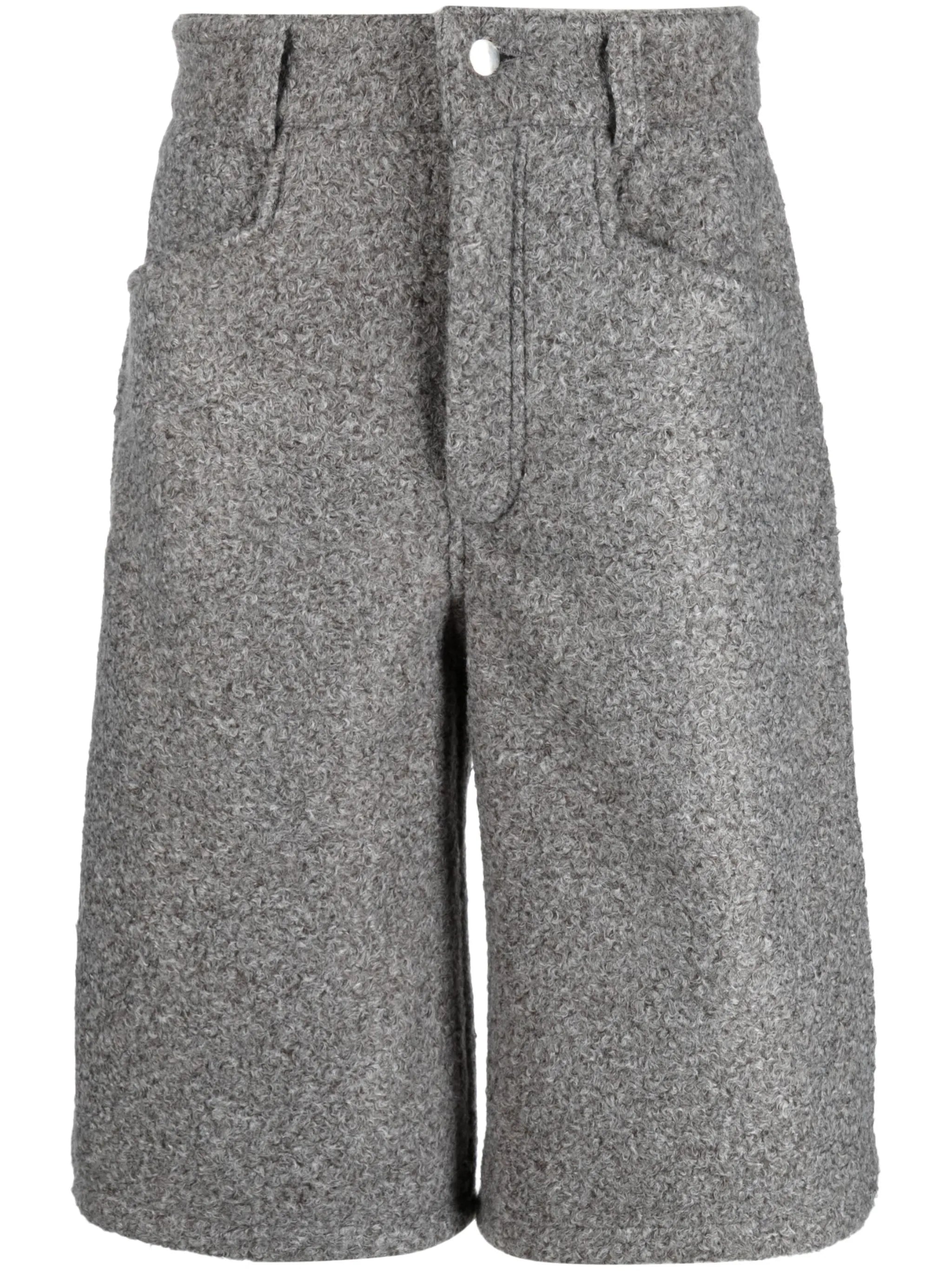 cotton straight-leg shorts
