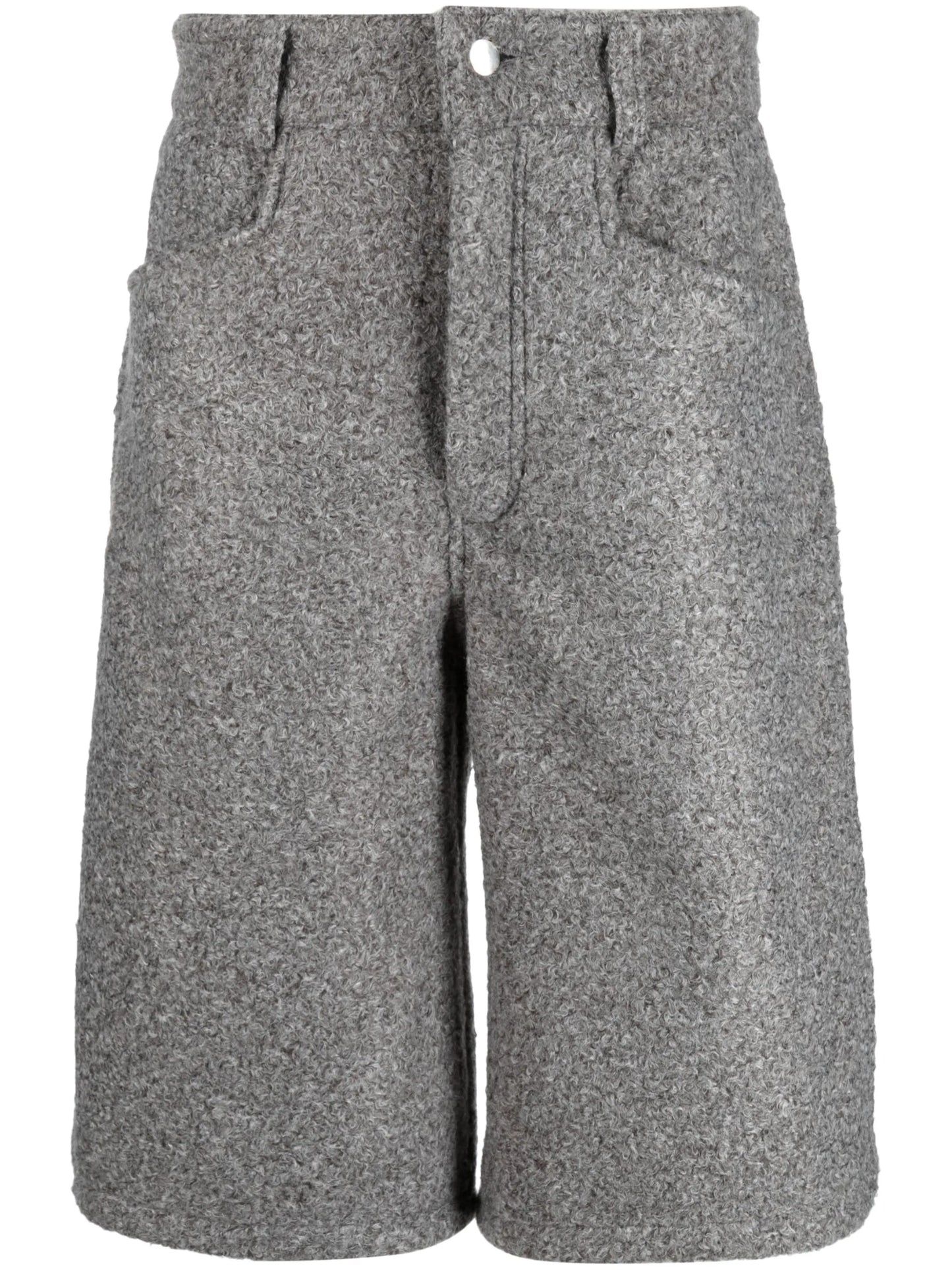 cotton straight-leg shorts