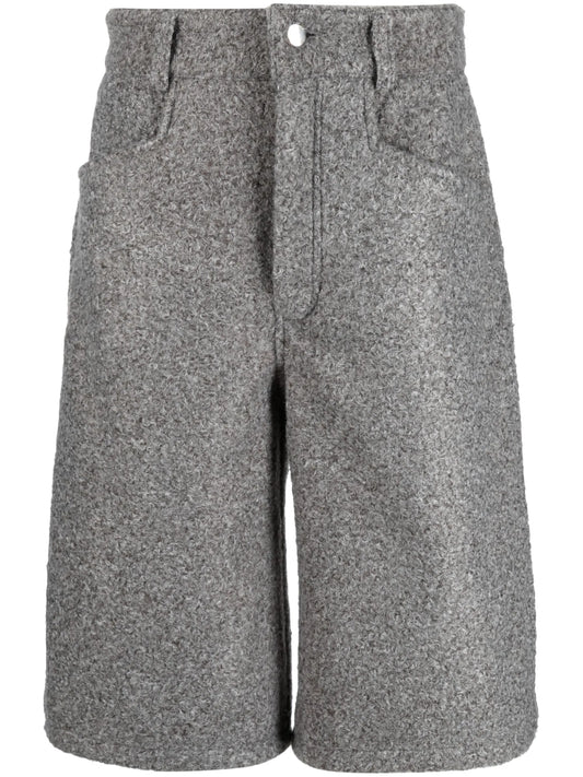 cotton straight-leg shorts