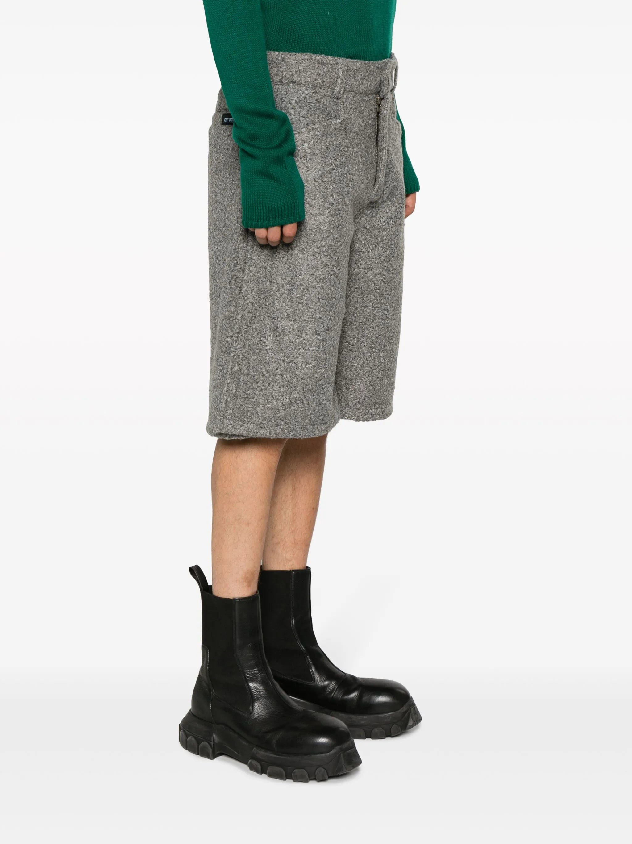 cotton straight-leg shorts