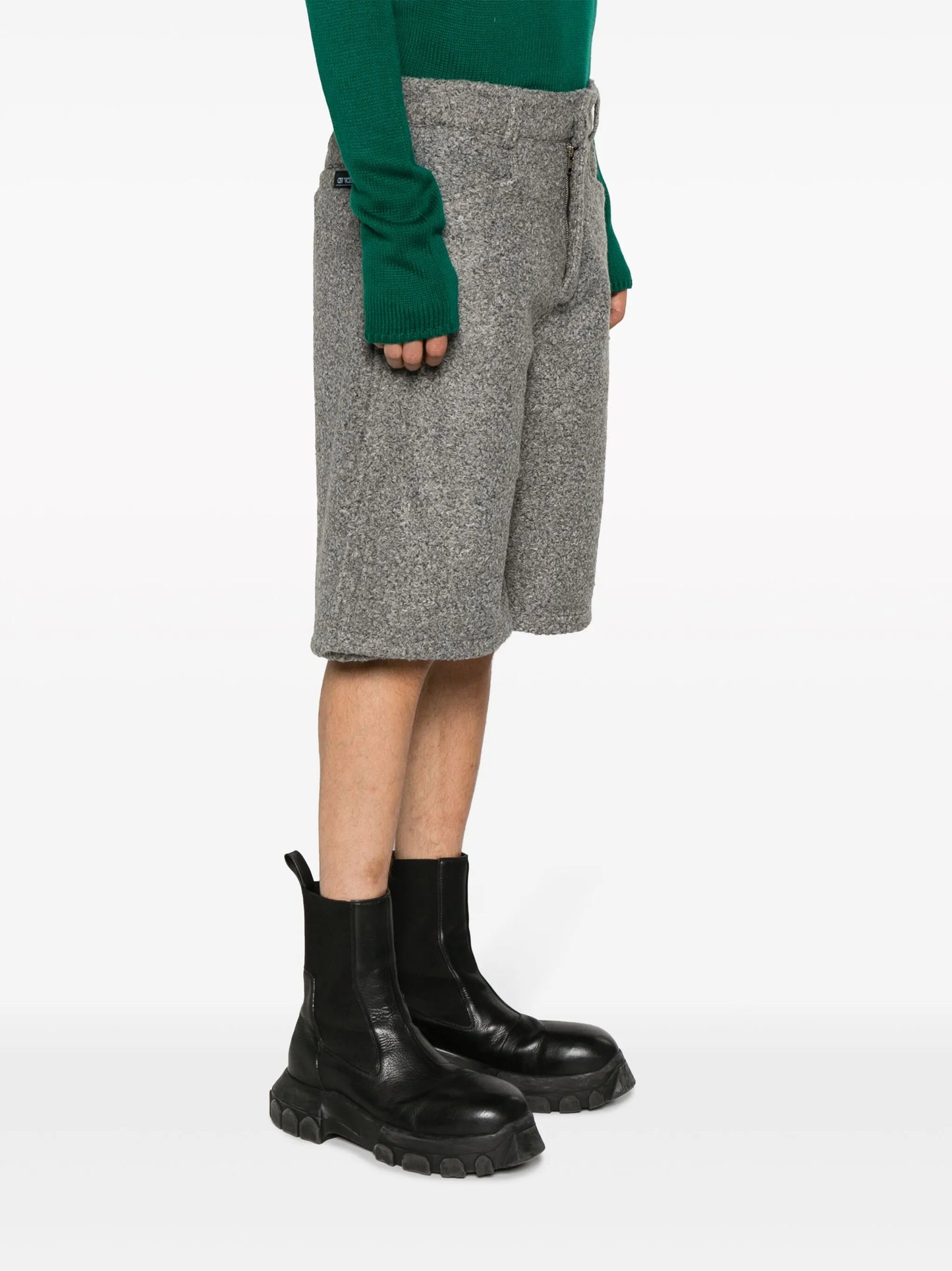 cotton straight-leg shorts