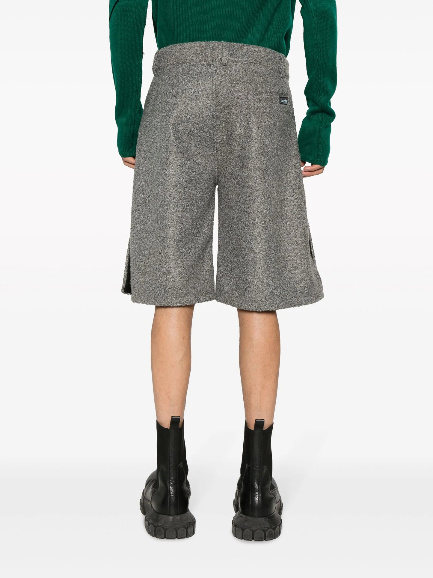 cotton straight-leg shorts
