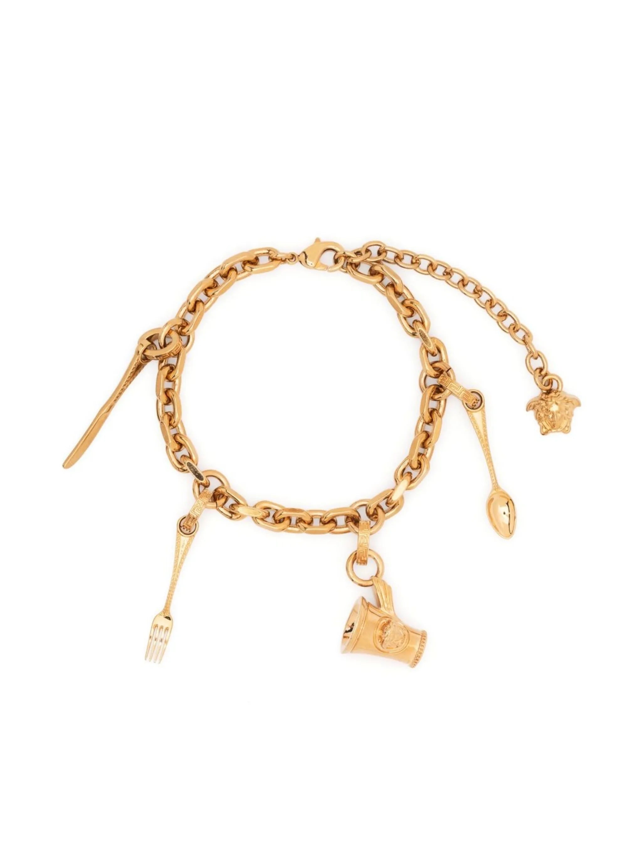 pendant-detail chain-link bracelet