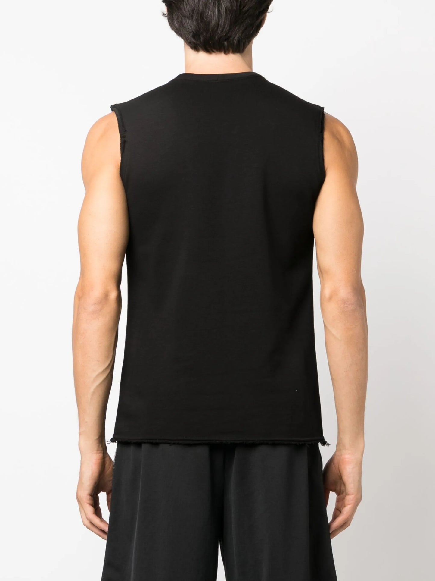 laser-cut cotton tank top
