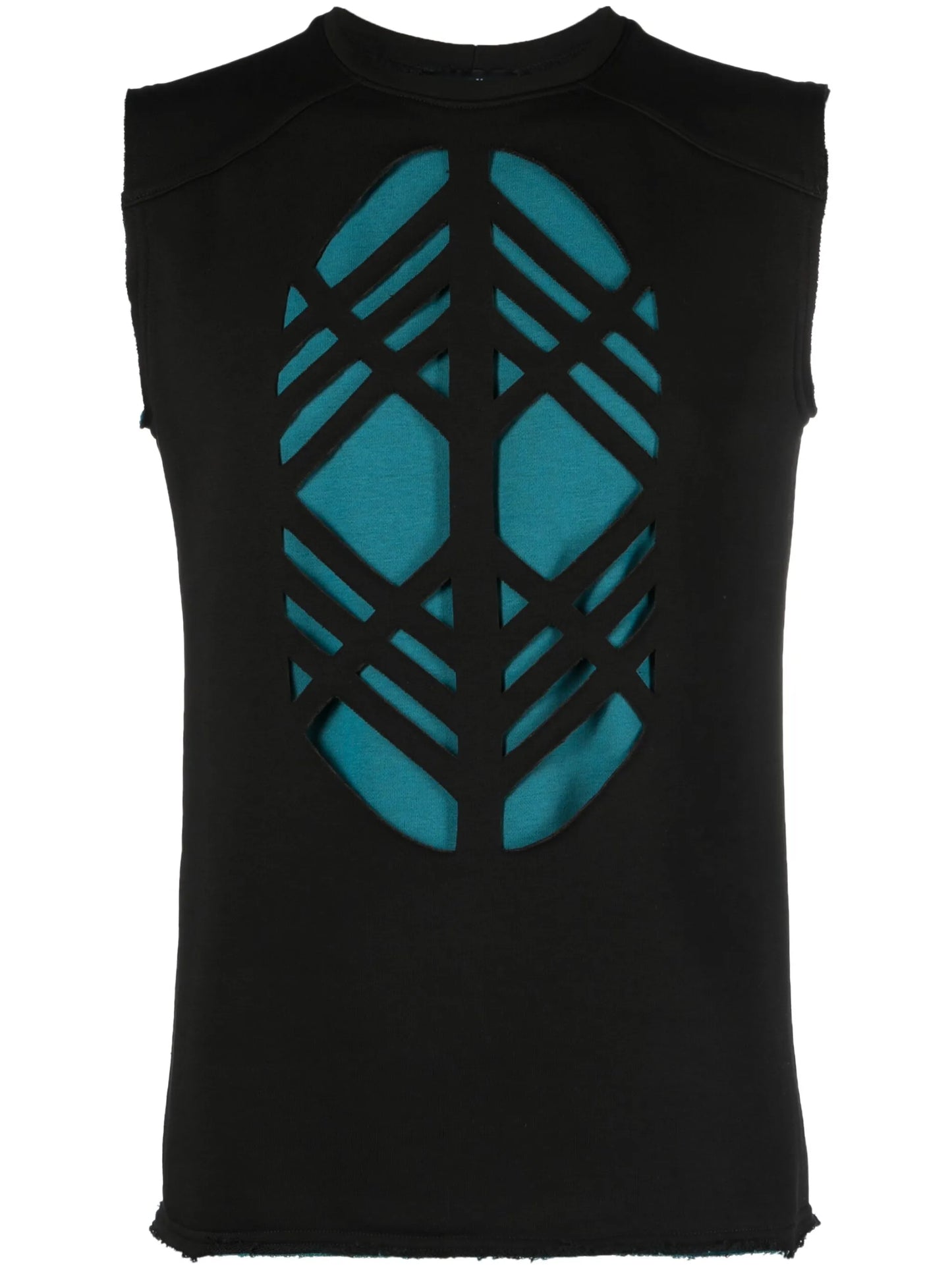 laser-cut cotton tank top